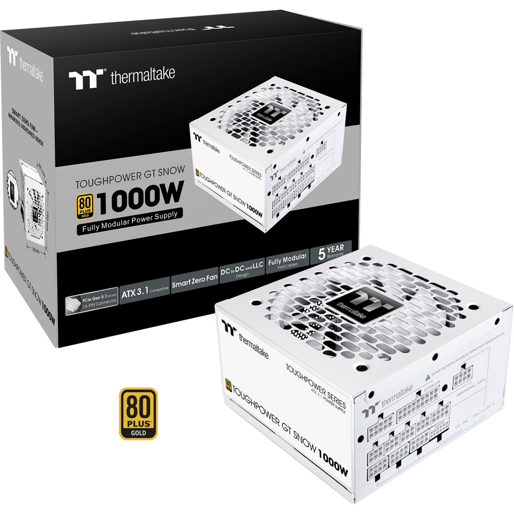 Thermaltake PC-Netzteil Toughpower GT Snow 1000W - Bild 1