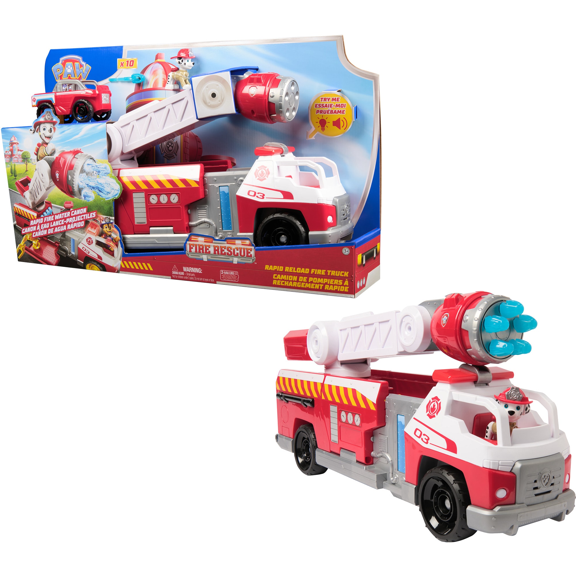 PAW PATROL Spielfahrzeug Paw Patrol Fire Rescue - Marshalls Deluxe Feuerwehr-Truck - Bild 1