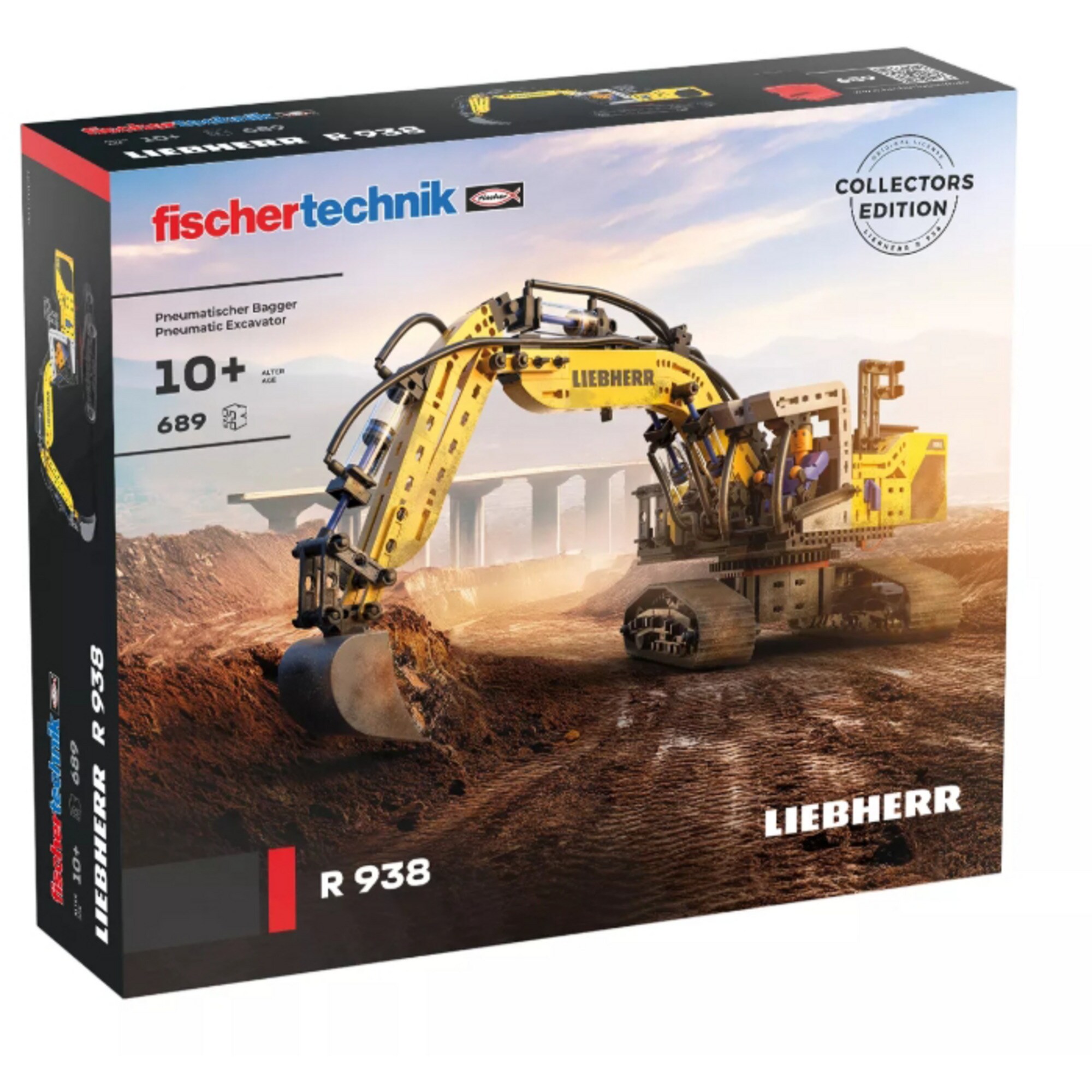 fischertechnik Konstruktionsspielzeug Liebherr R 938 Pneumatischer Bagger - Bild 1