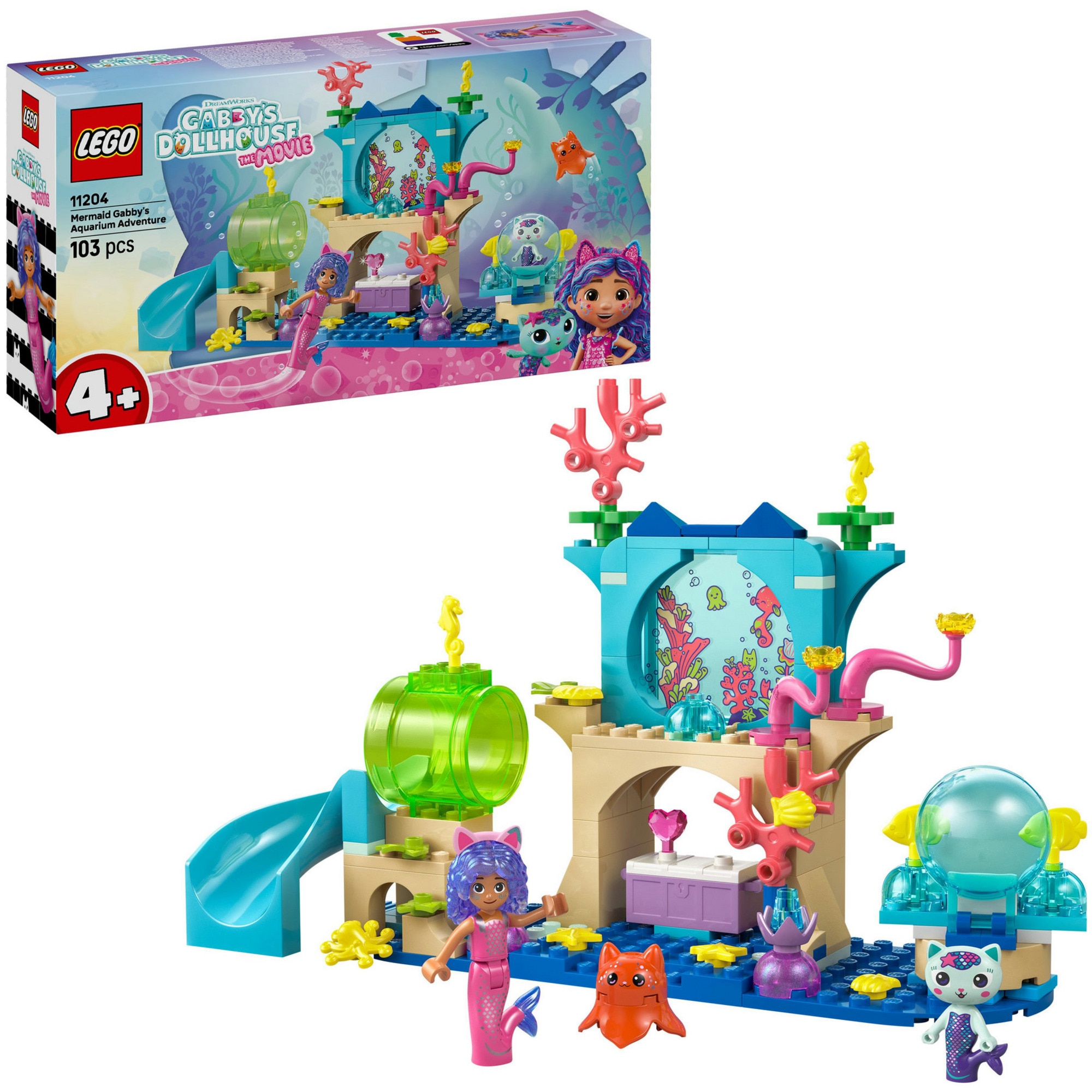 LEGO Konstruktionsspielzeug Gabby&acute;s Dollhouse Gabbys Aquarium Abenteuer - Bild 1