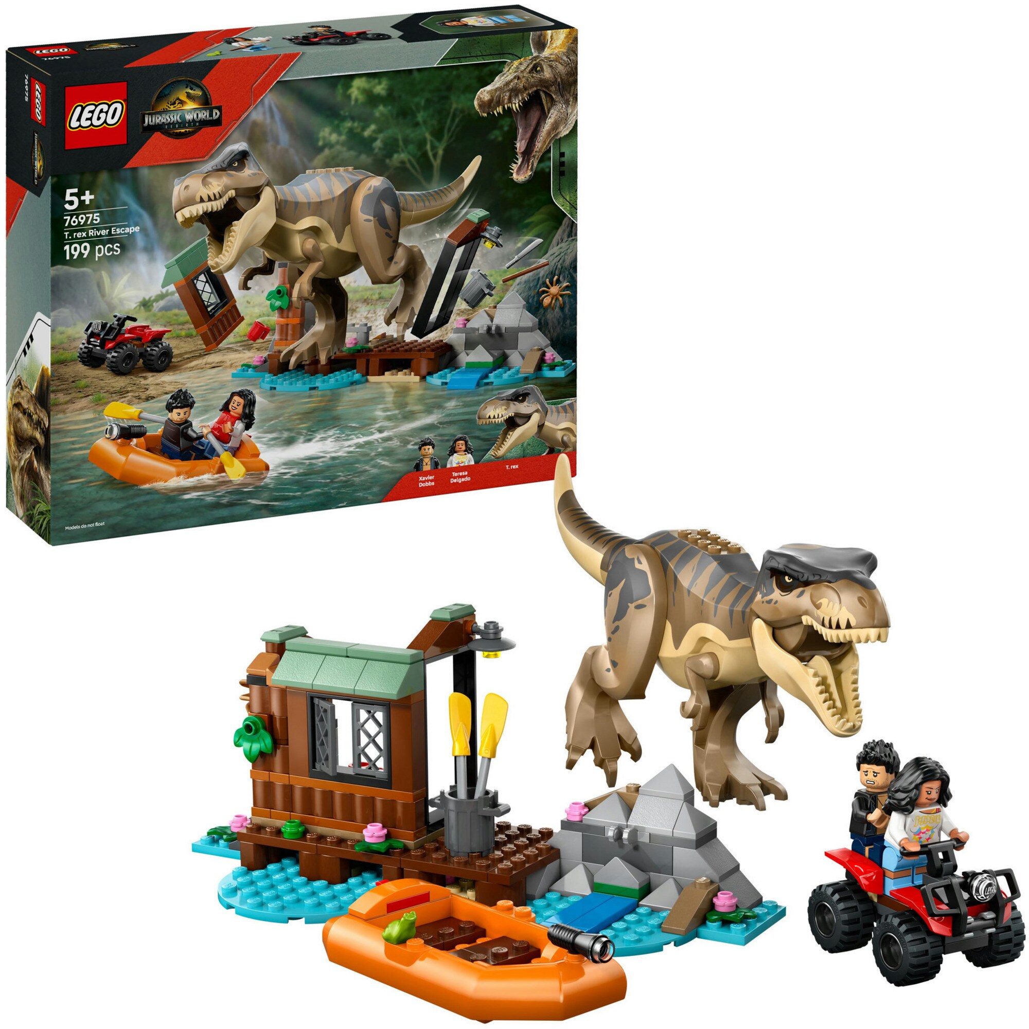 LEGO Konstruktionsspielzeug Jurassic World Flucht vor dem T.Rex - Bild 1