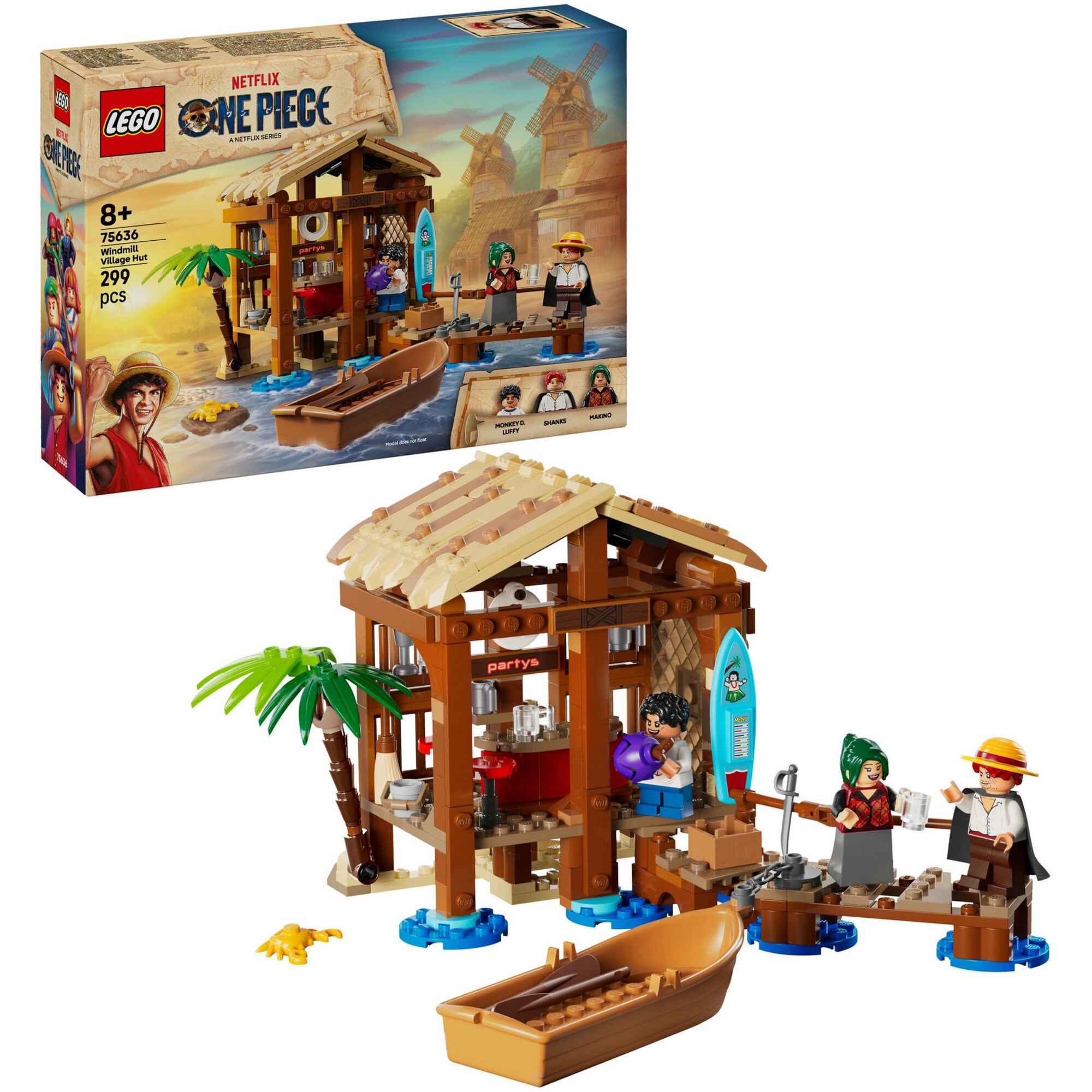 LEGO Konstruktionsspielzeug One Piece H&uuml;tte im Windm&uuml;hlendorf - Bild 1