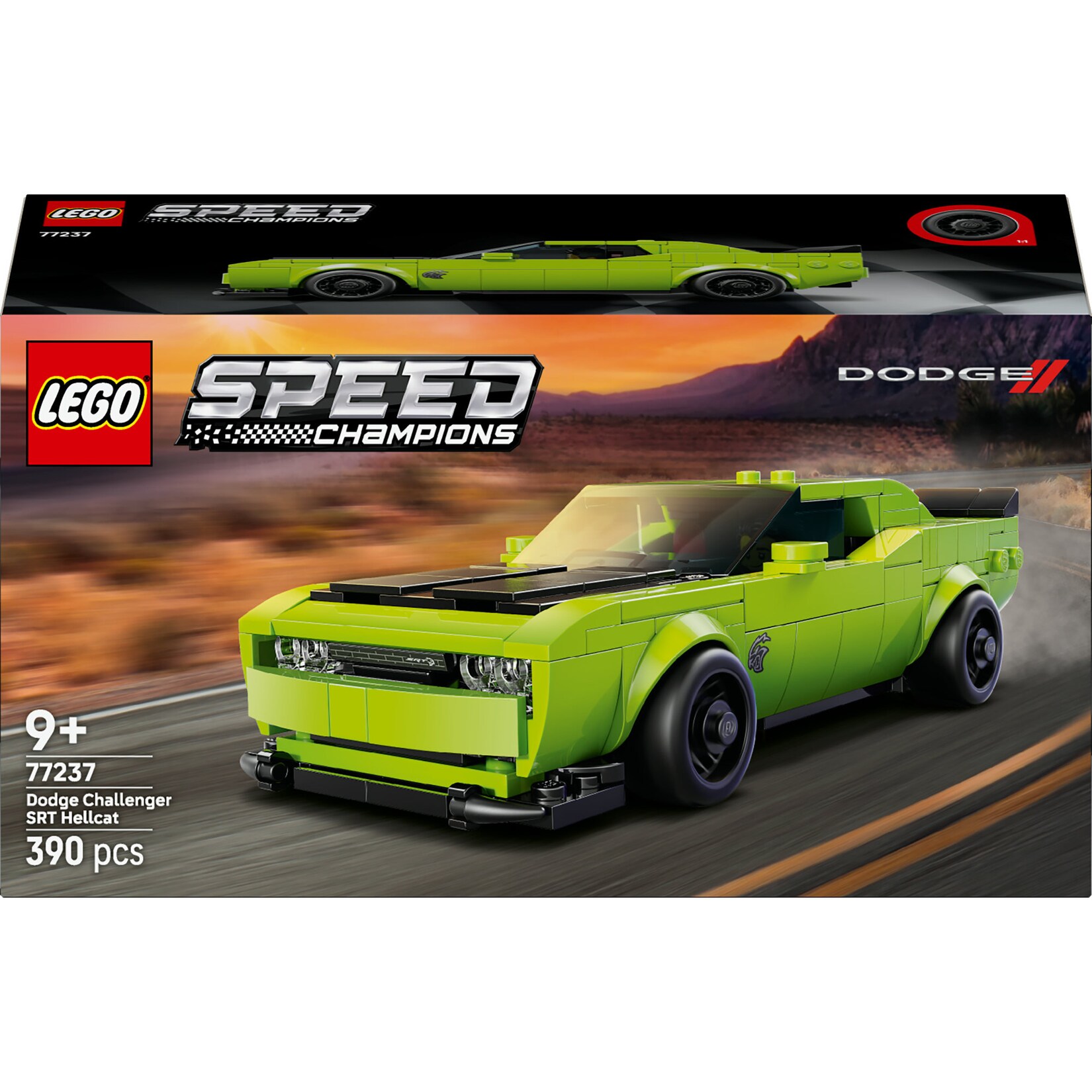 LEGO Konstruktionsspielzeug Speed Champions Dodge Challenger SRT Hellcat Sportwagen | 05702017816043