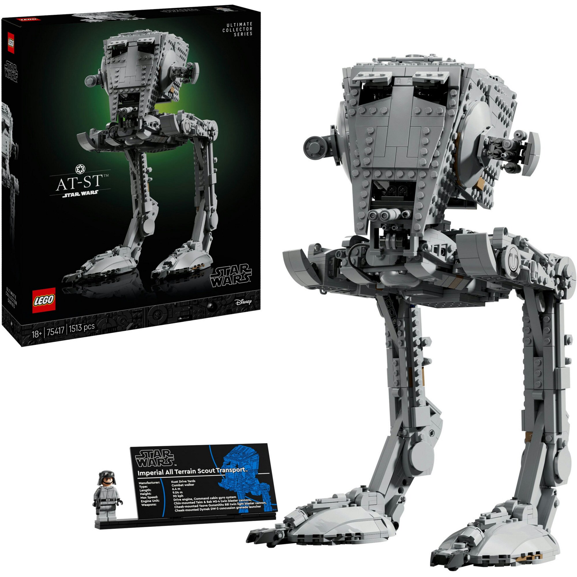 LEGO Konstruktionsspielzeug Star Wars AT-ST Kampfl&auml;ufer - Bild 1