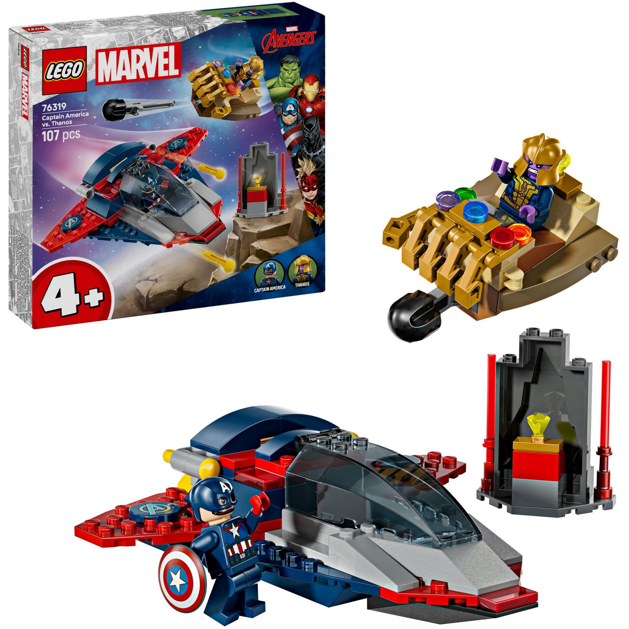 LEGO Konstruktionsspielzeug Marvel Super Heroes Captain America vs. Thanos - Bild 1