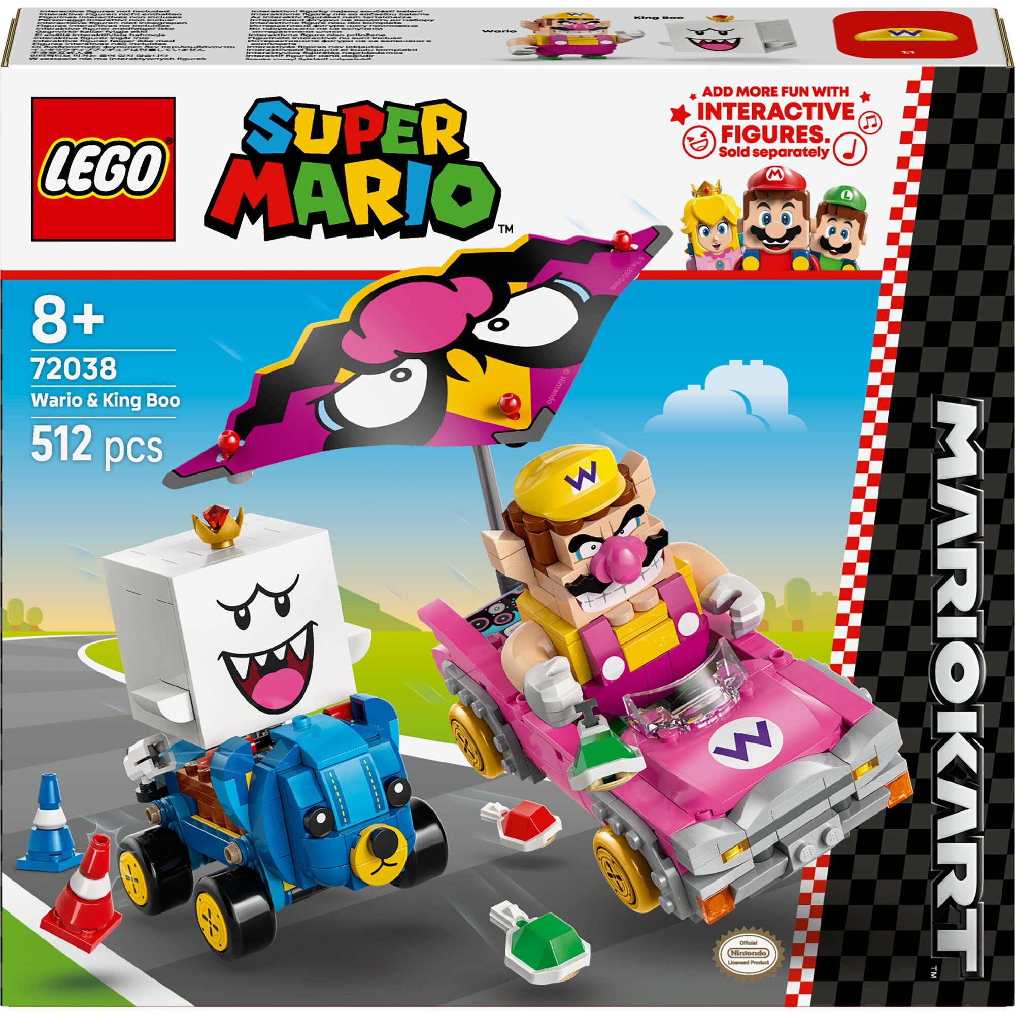 LEGO Konstruktionsspielzeug Super Mario - Mario Kart: Wario & K&ouml;nig Buu Huu - Bild 1