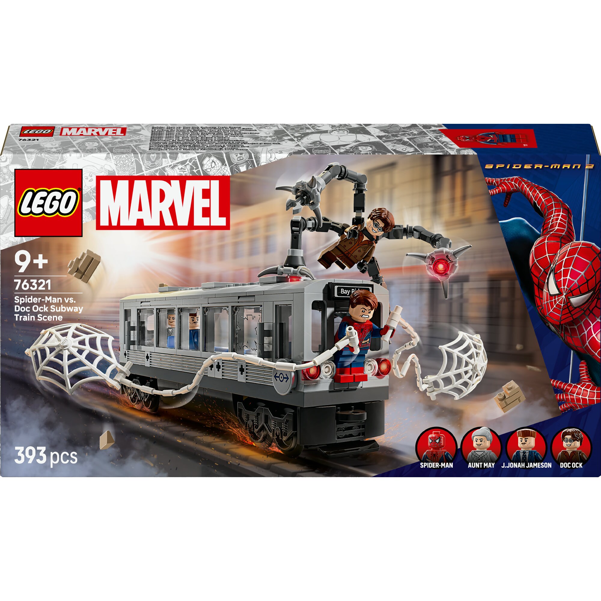 LEGO Konstruktionsspielzeug Marvel Super Heroes Spider-Man vs. Doc Ock: Showdown in der U-Bahn - Bild 1