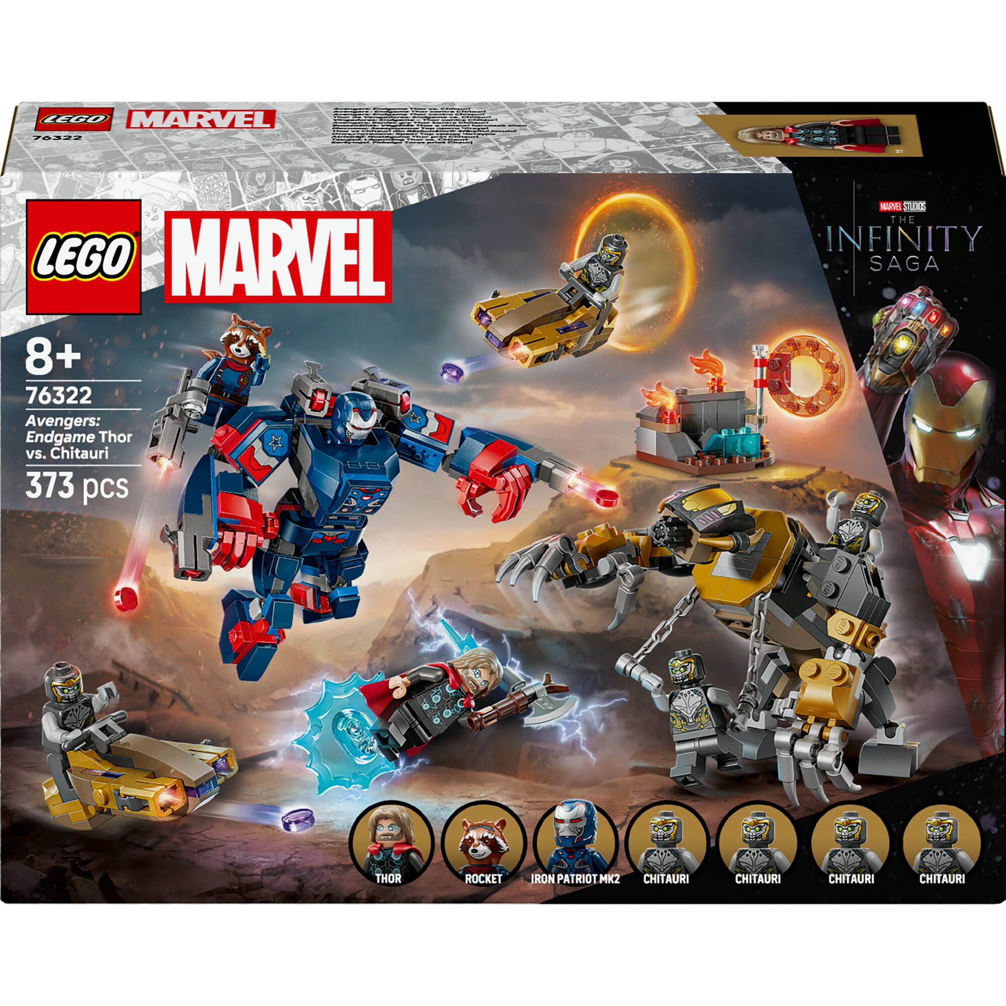 LEGO Konstruktionsspielzeug Marvel Super Heroes Avengers: Endgame Thor vs. Chitauri - Bild 1