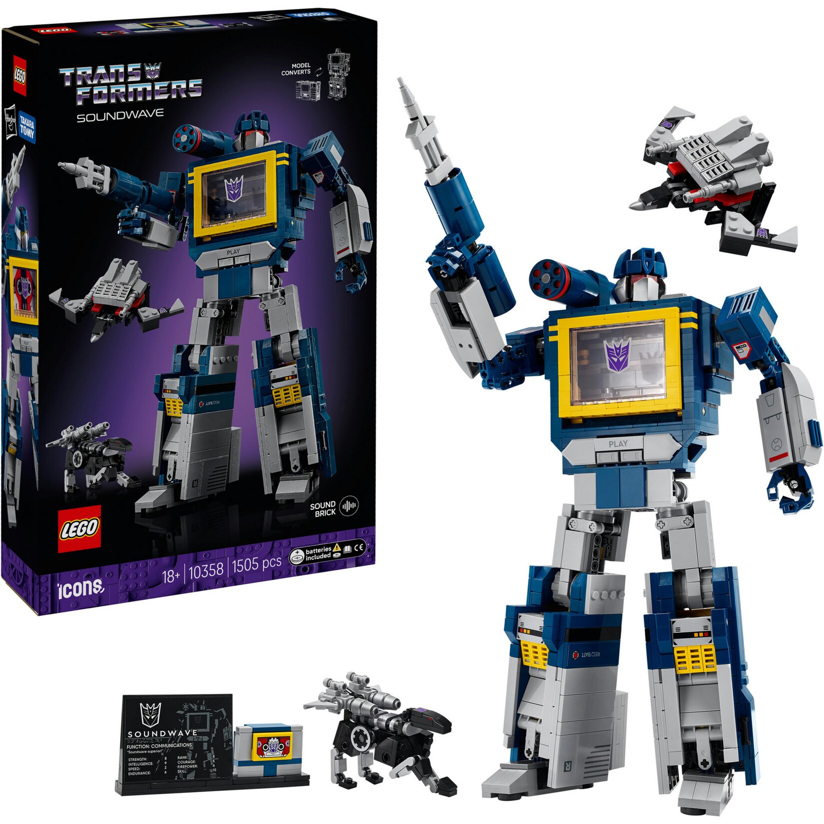 LEGO Konstruktionsspielzeug Icons Transformers: Soundwave | 05702017829173