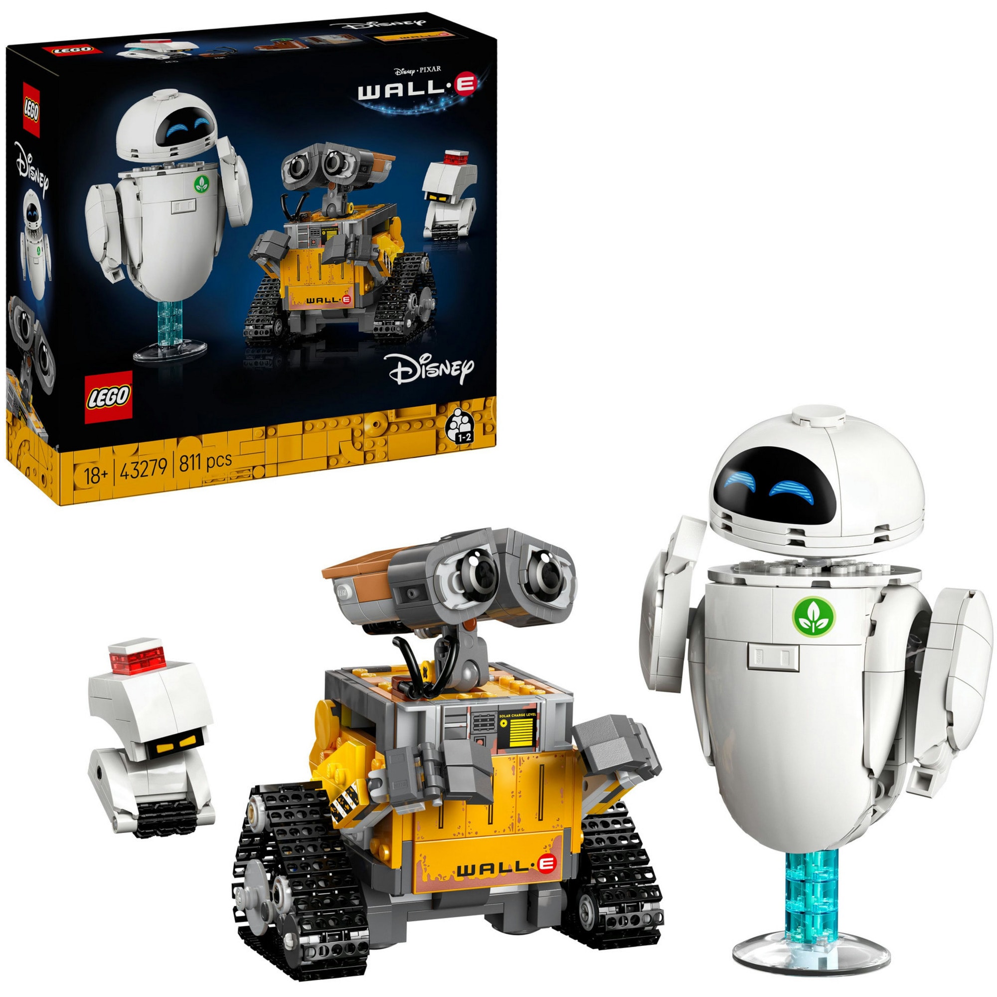 LEGO Konstruktionsspielzeug Disney Pixar WALL-E und EVE - Bild 1