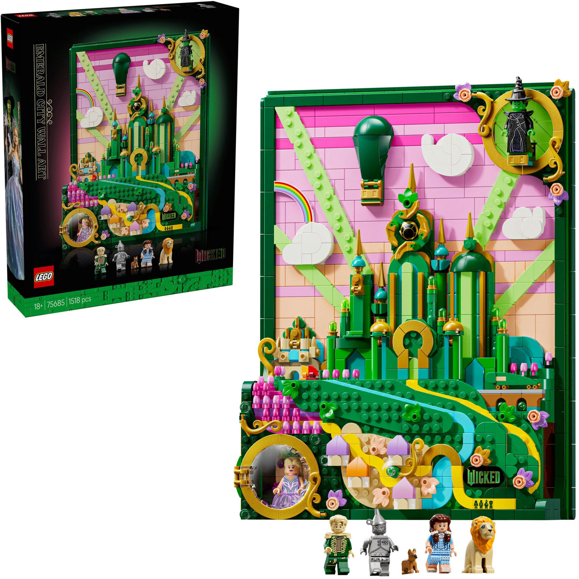 LEGO Konstruktionsspielzeug Wicked Emerald City Wandkunst - Bild 1