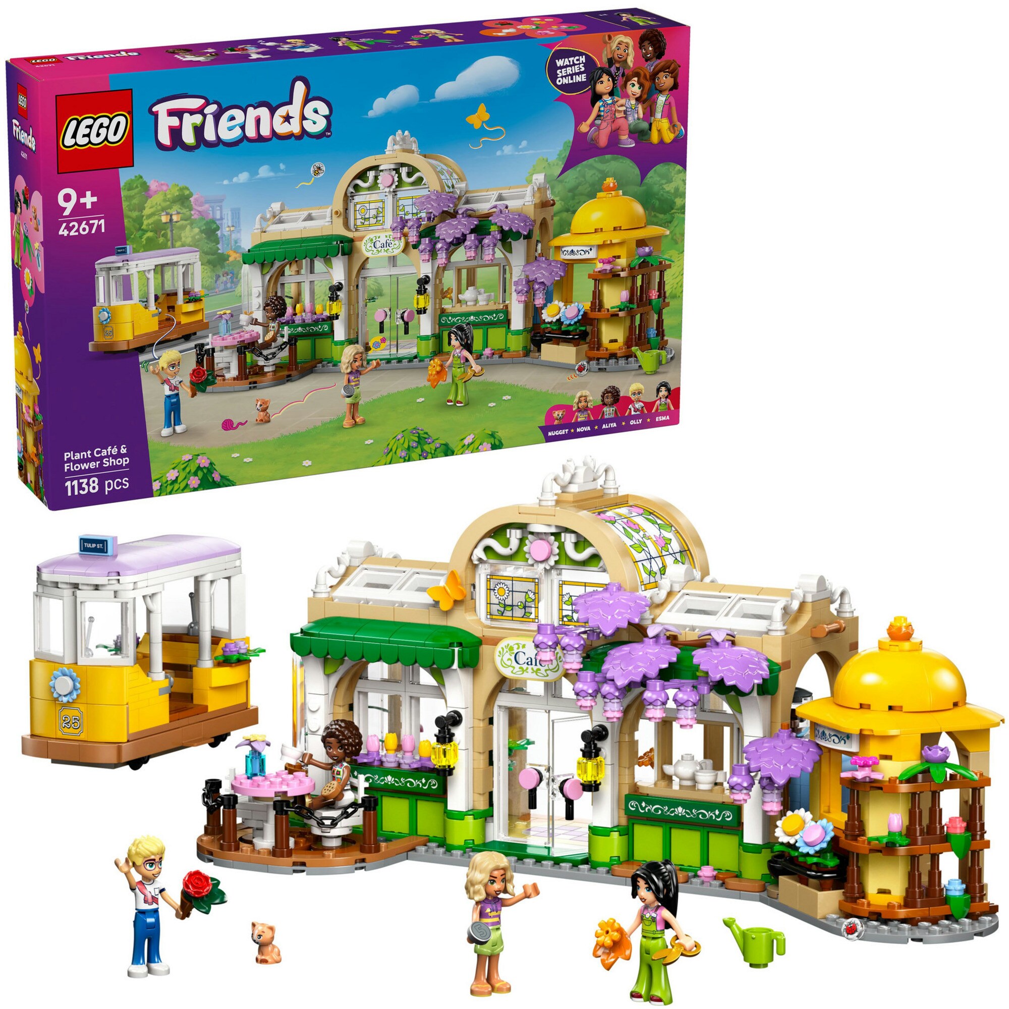 LEGO Konstruktionsspielzeug Friends Pflanzencaf&eacute; und Blumenkiosk - Bild 1