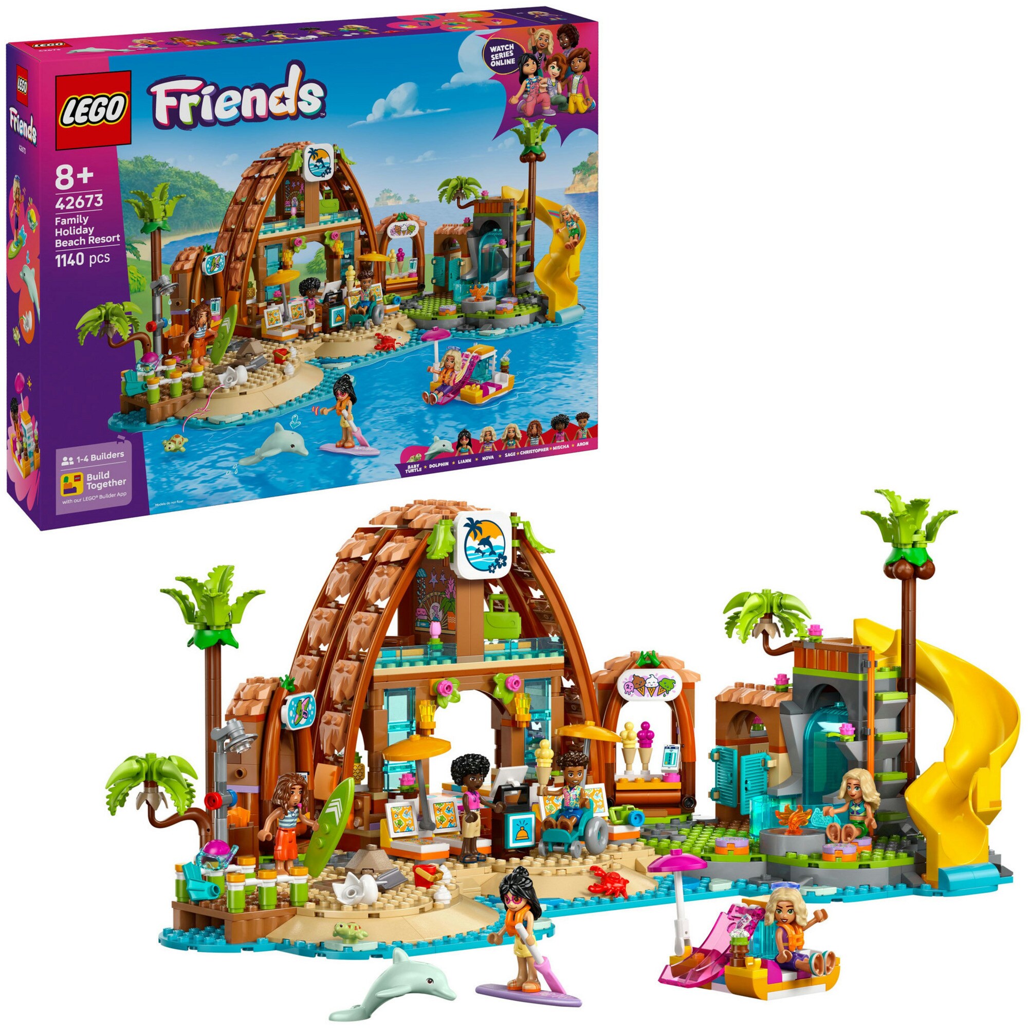 LEGO Konstruktionsspielzeug Friends Familienurlaub im Strandresort - Bild 1
