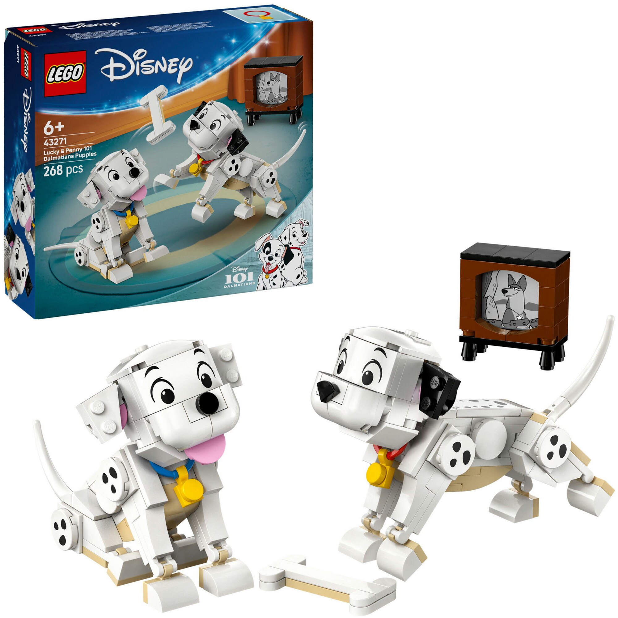 LEGO Konstruktionsspielzeug Disney Classic Die Welpen Lucky und Penny aus 101 Dalmatiner - Bild 1