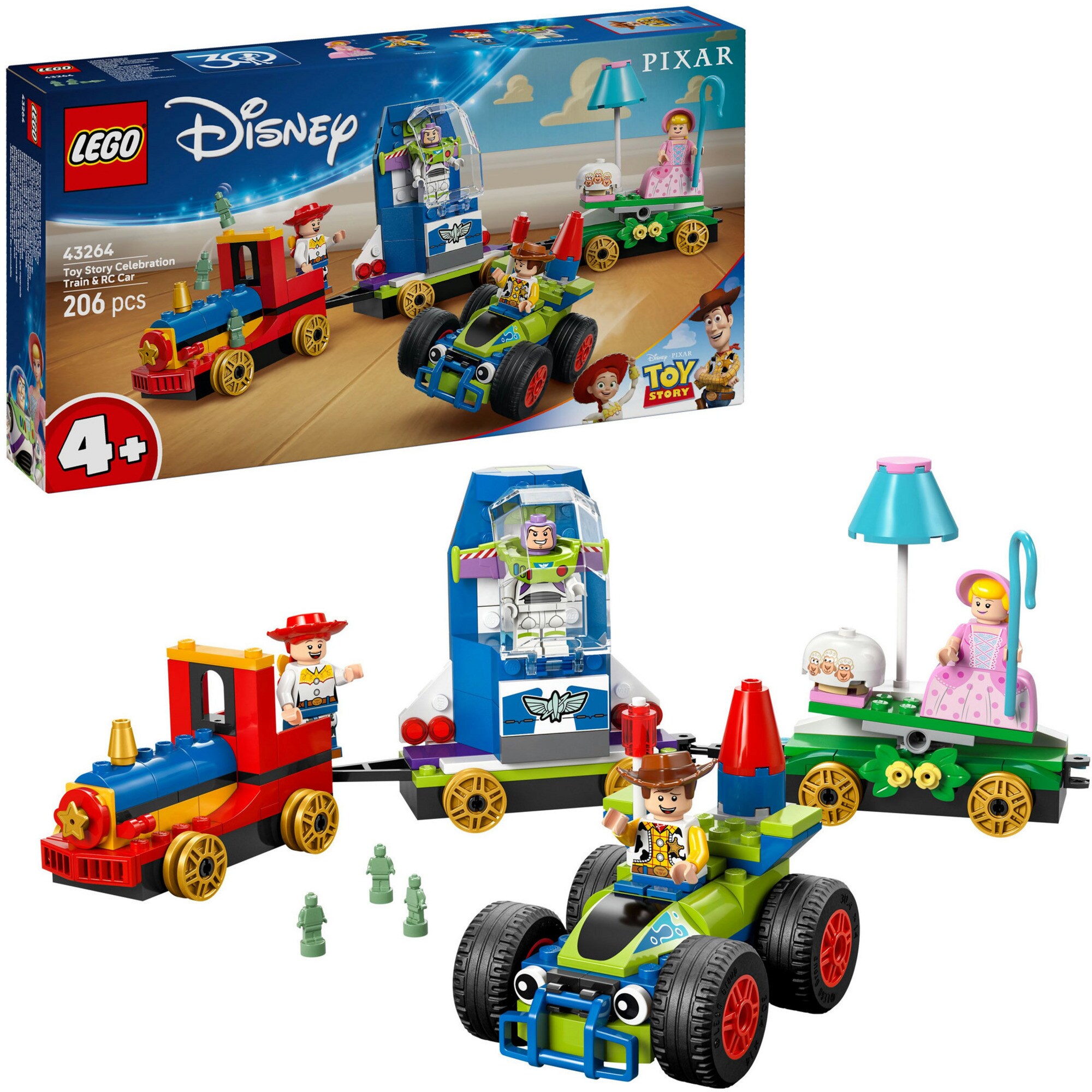 LEGO Konstruktionsspielzeug Disney Pixar Partyzug und das Auto RC aus Toy Story - Bild 1