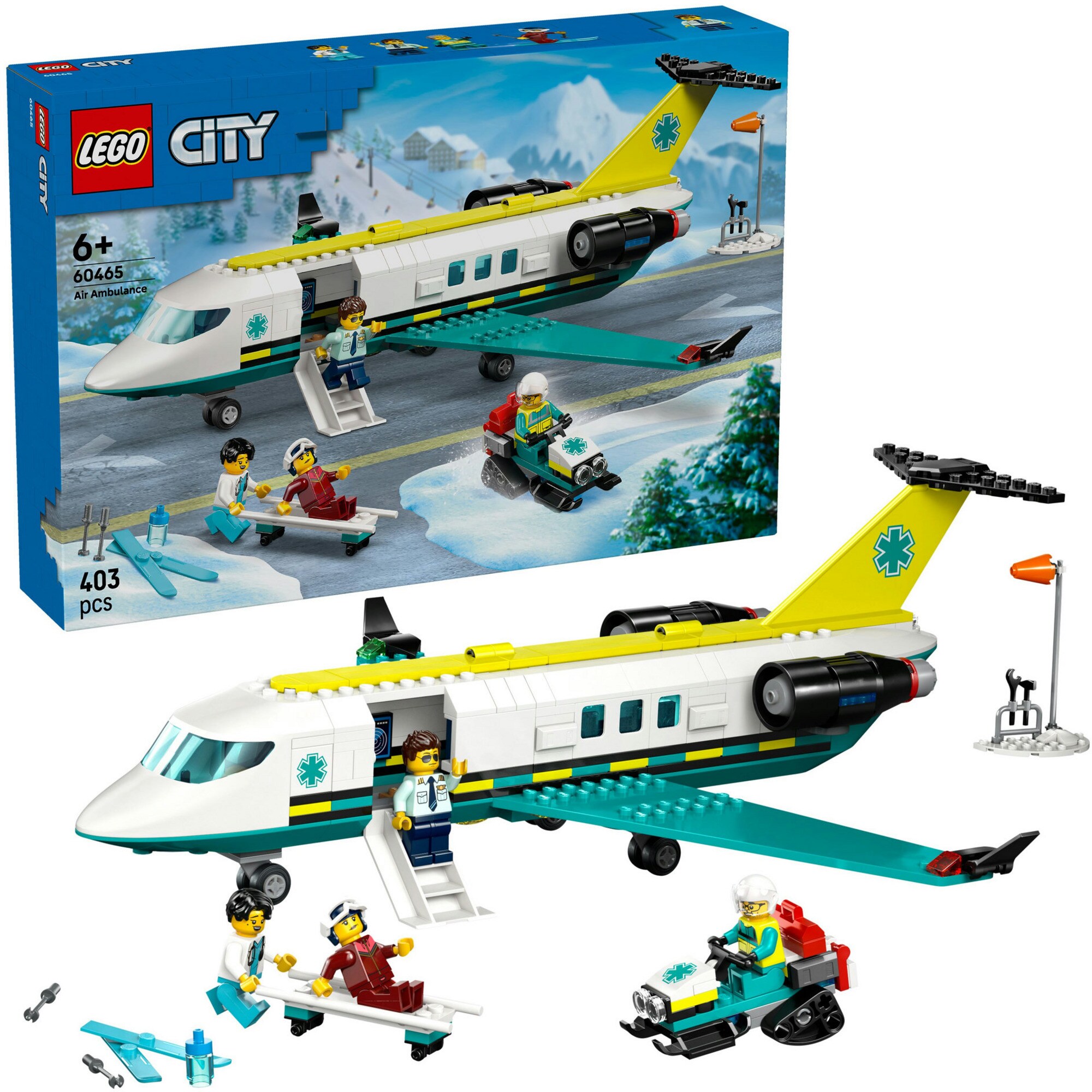 LEGO Konstruktionsspielzeug City Notfallrettungsflugzeug - Bild 1