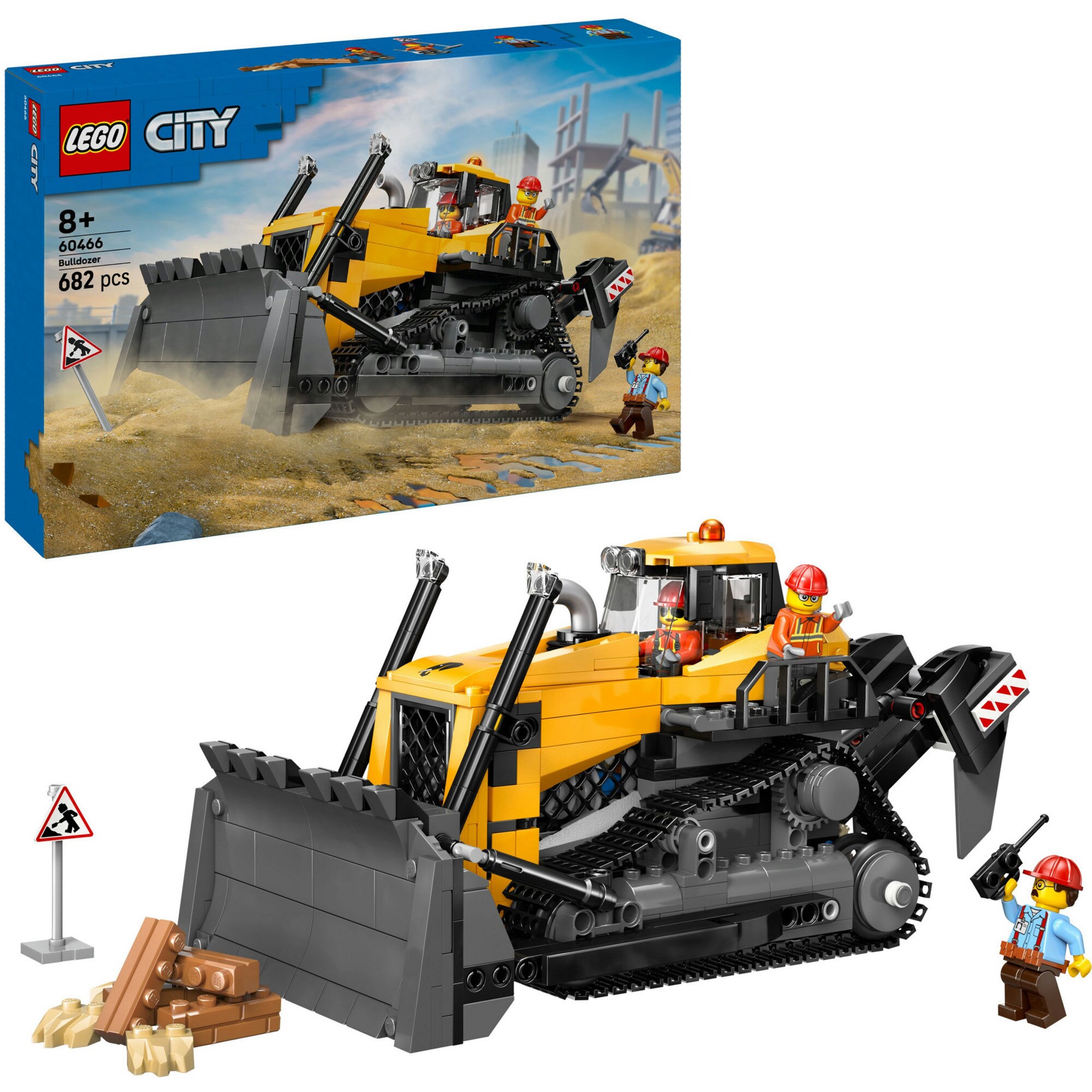 LEGO Konstruktionsspielzeug City Gelber Bulldozer mit Frontlader - Bild 1