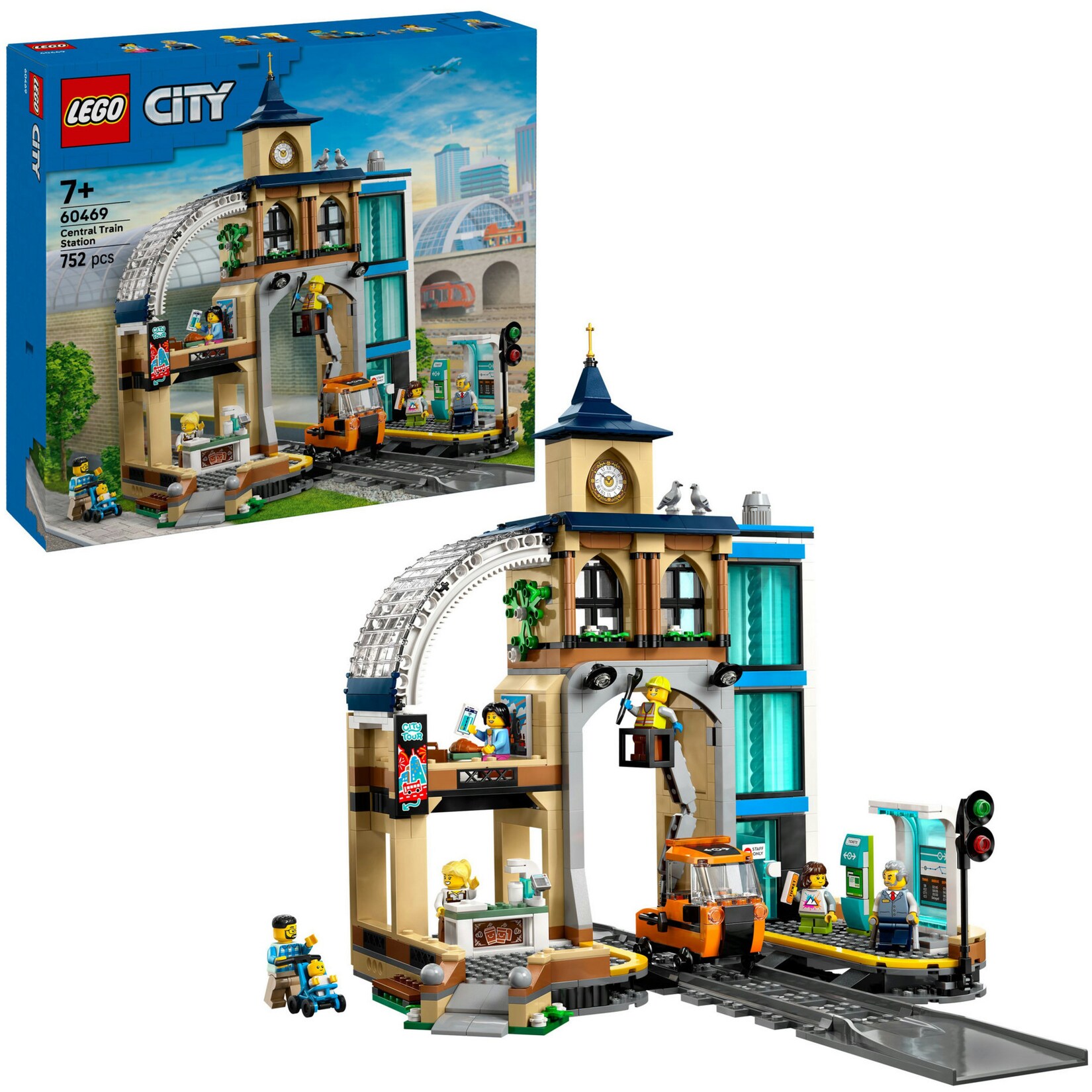 LEGO Konstruktionsspielzeug City Hauptbahnhof | 05702017822181
