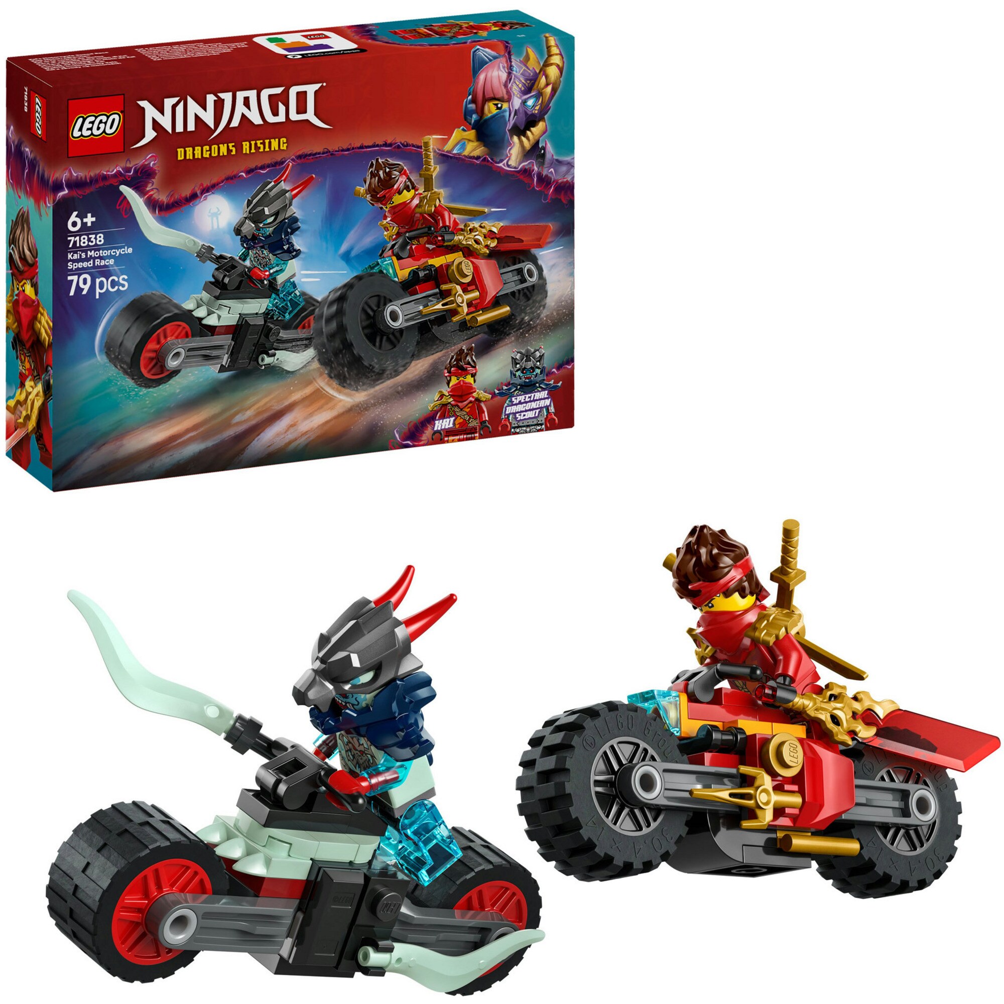 LEGO Konstruktionsspielzeug Ninjago Kais Motorradrennen - Bild 1