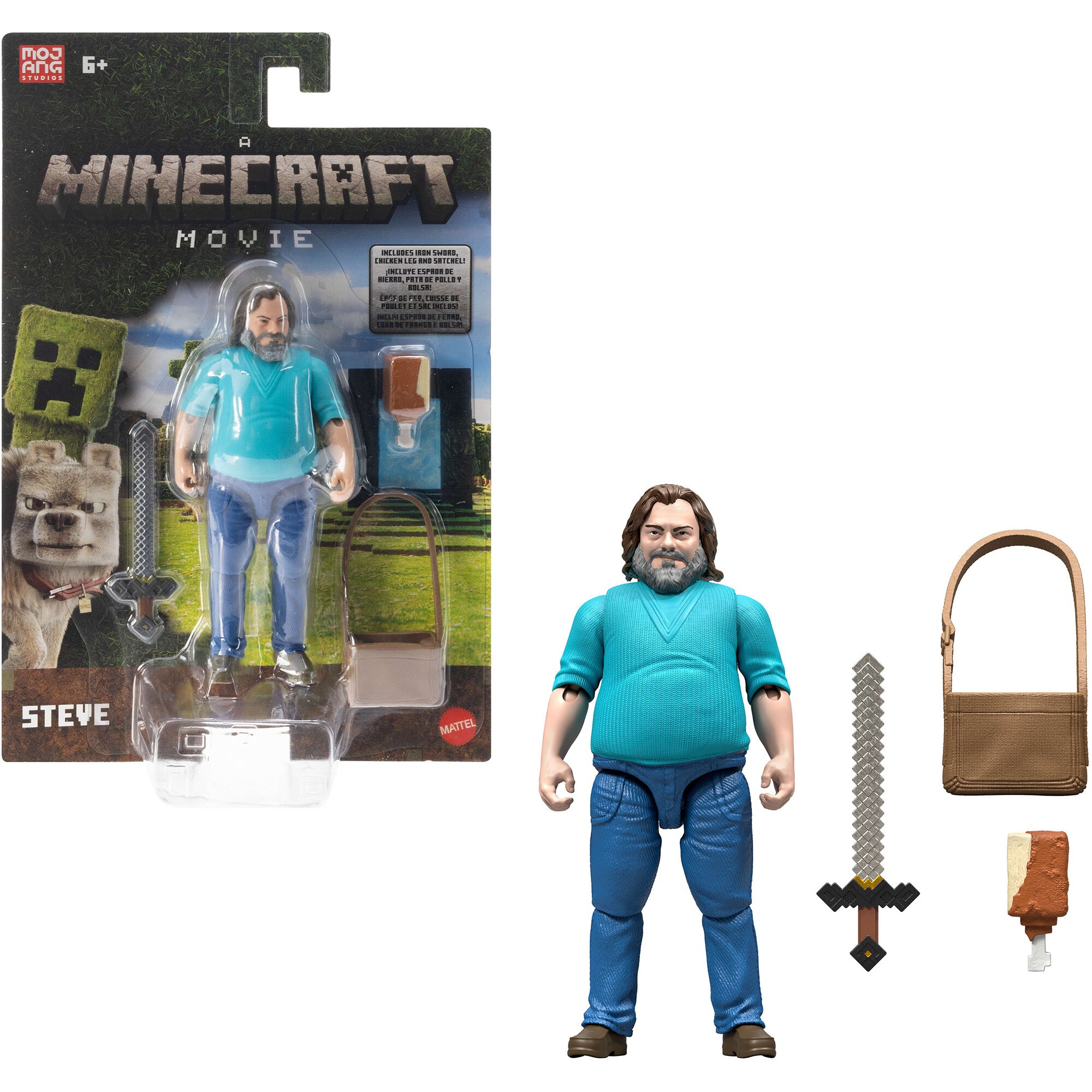 Minecraft Spielfigur Minecraft Movie Steve Actionfigur und Zubeh&ouml;r - Bild 1