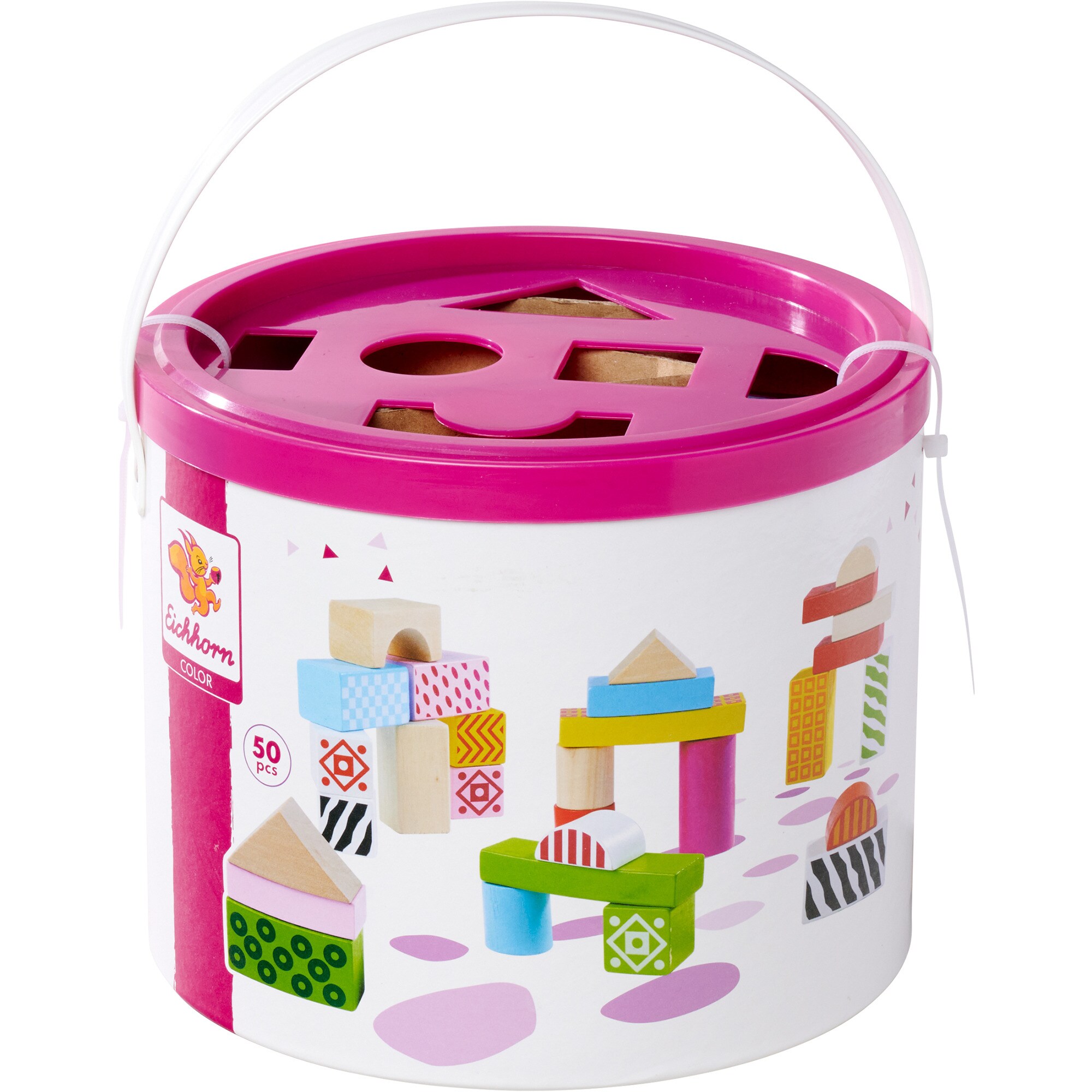 Eichhorn Konstruktionsspielzeug Color Holzbausteine - Bild 1