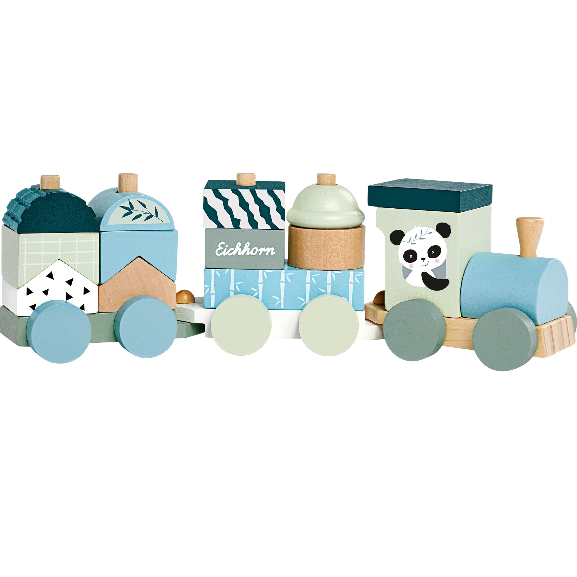 Eichhorn Spielfahrzeug Holzzug 16-tlg. - Bild 1