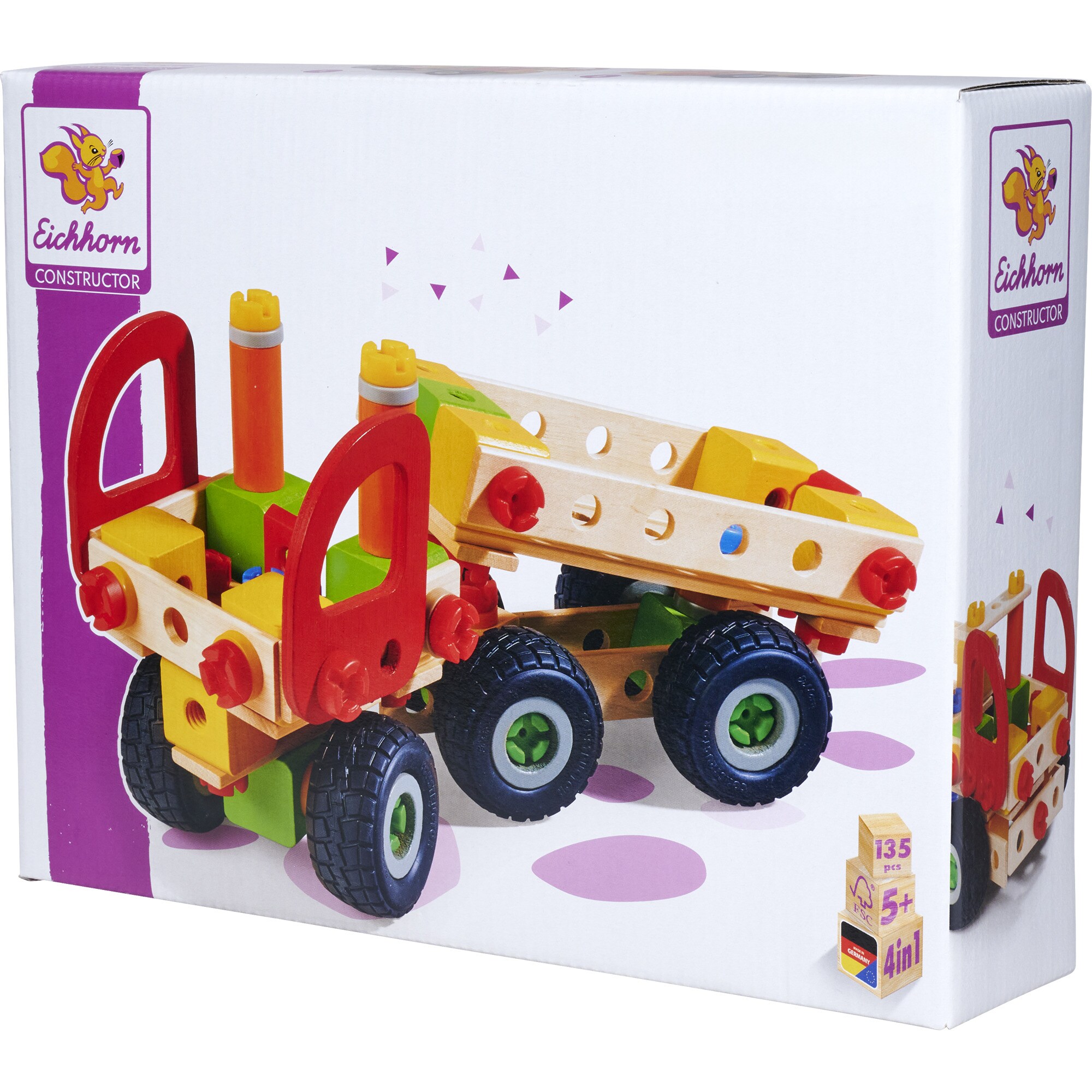 Eichhorn Konstruktionsspielzeug Constructor LKWs - Bild 1