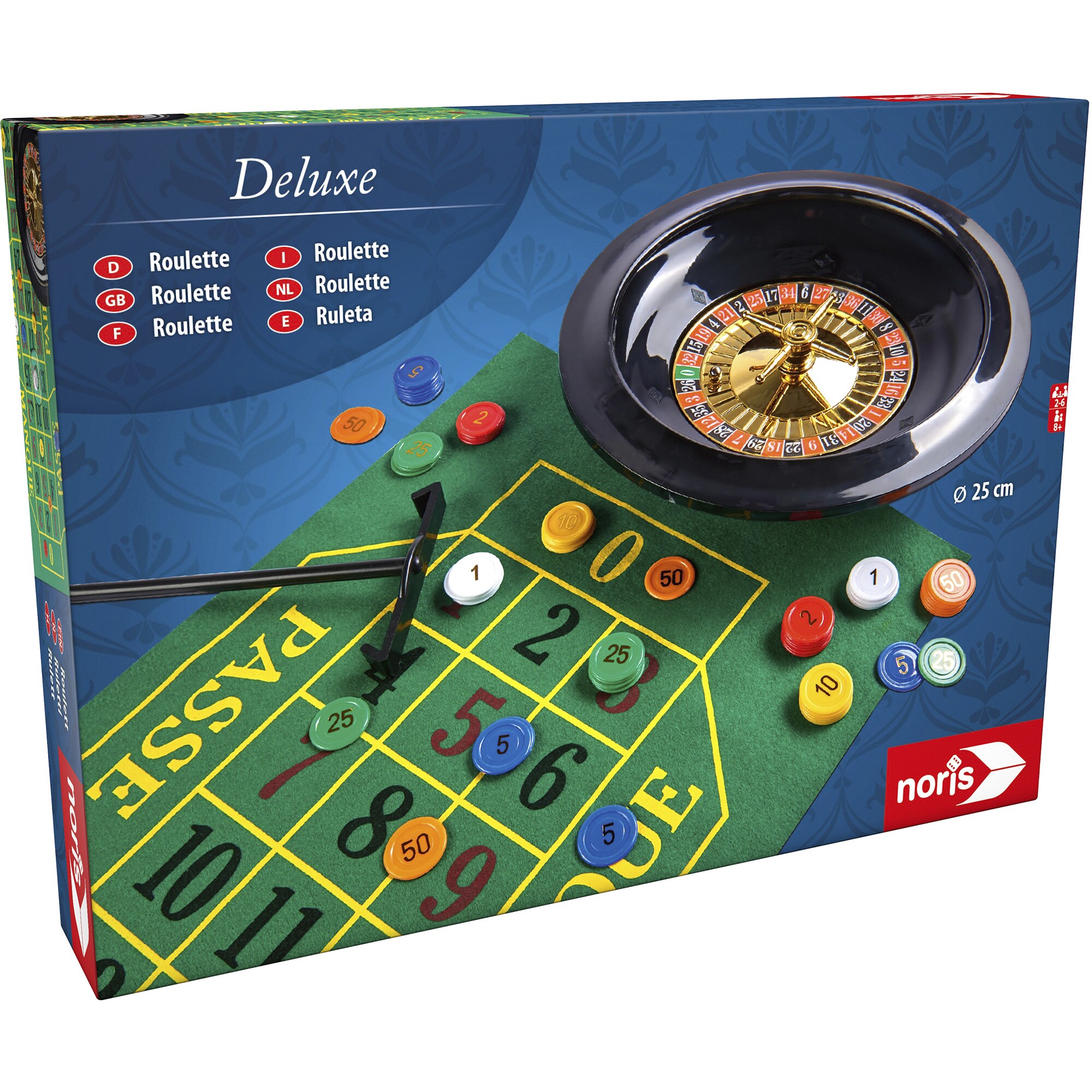 Noris Brettspiel Deluxe Set - Roulette 25 cm - Bild 1