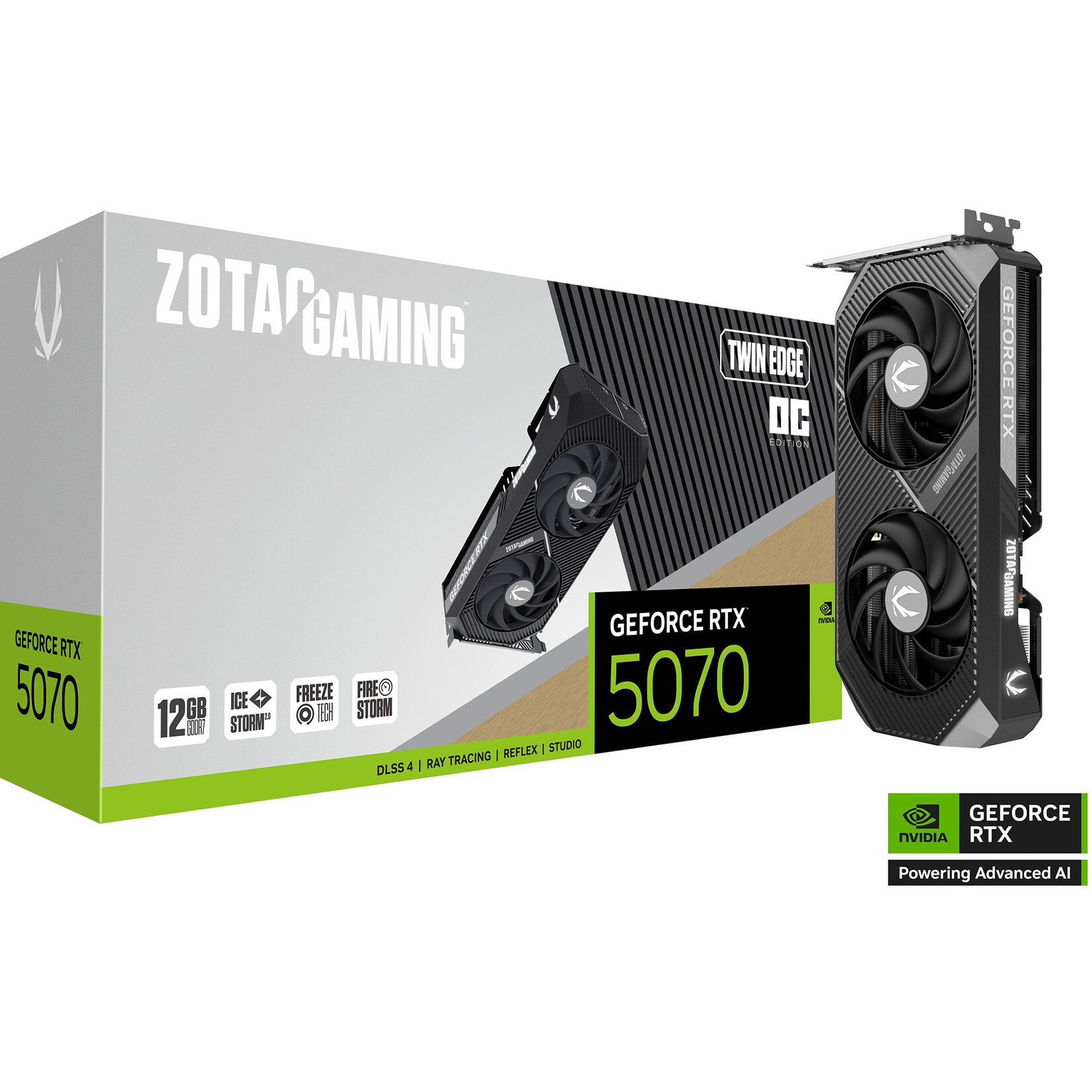 ZOTAC Grafikkarte GeForce RTX 5070 Twin Edge OC | 08886307700667