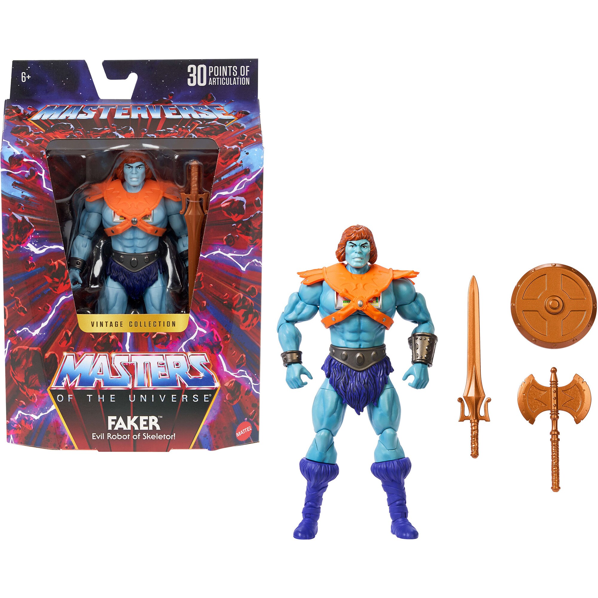 Mattel Spielfigur Masters of the Universe Masterverse Vintage Collection Faker - Bild 1