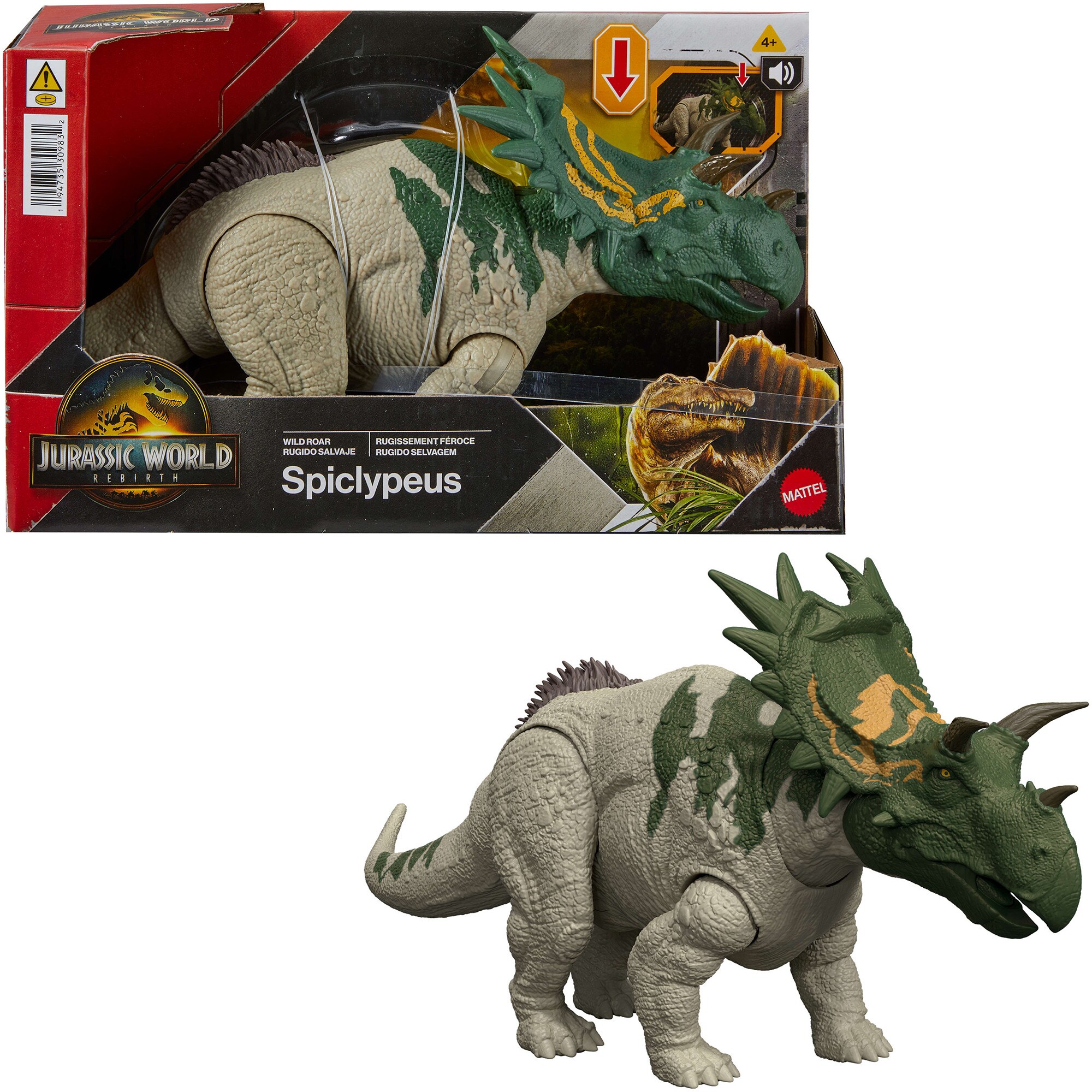 Jurassic World Spielfigur Jurassic World Wild Roar Spiclypeus - Bild 1