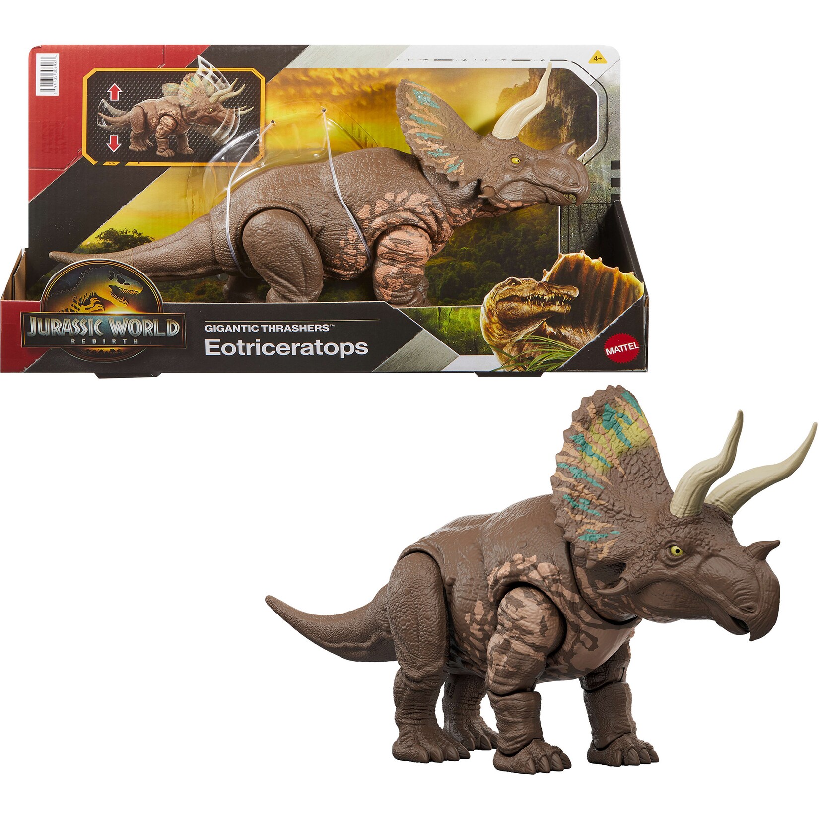 Jurassic World Spielfigur Jurassic World Gigantic Thrashers Eotriceratops | 00194735309986