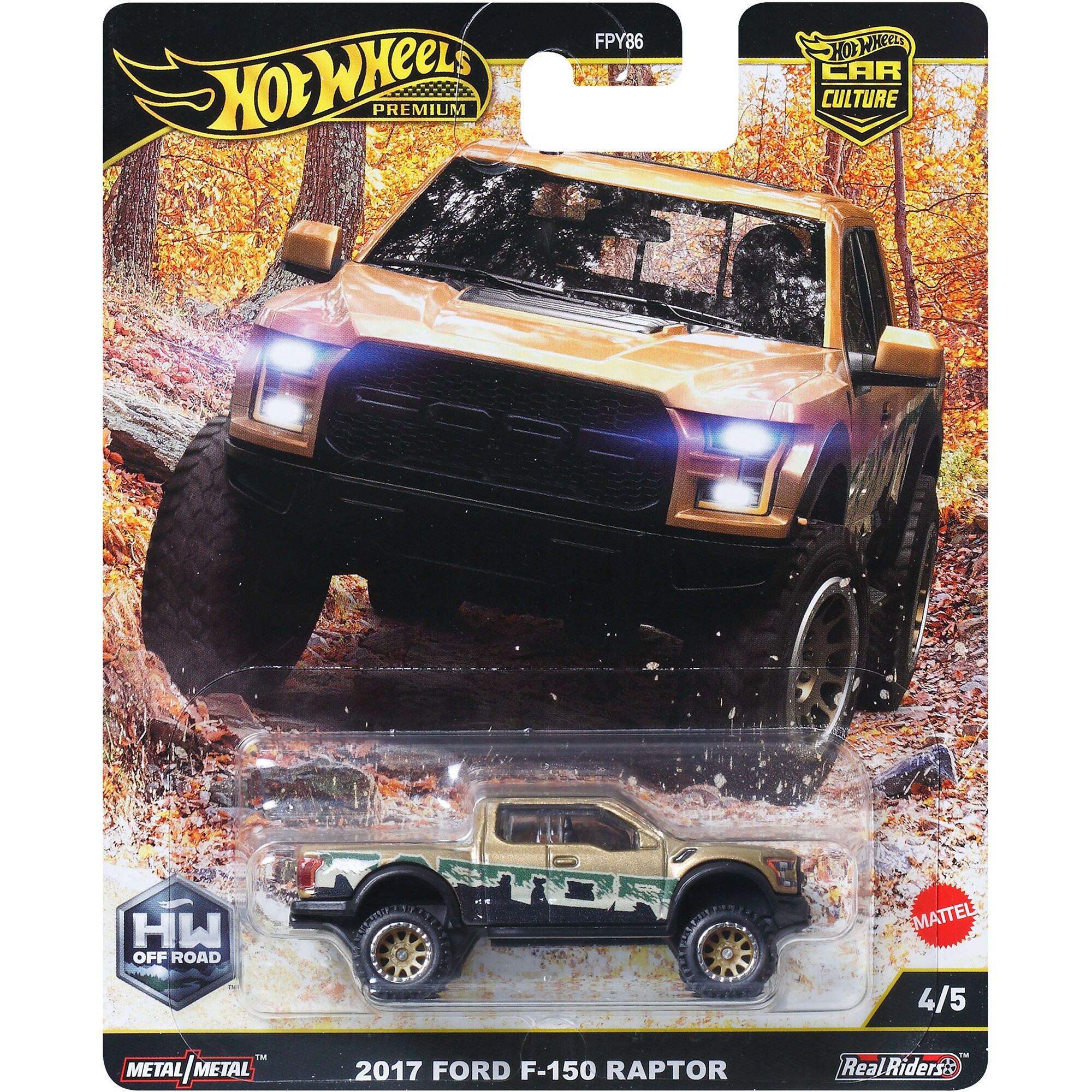 Hot Wheels Spielfahrzeug Premium Car Culture Gel&auml;ndefahrzeug 17 Ford F150 Raptor - Bild 1