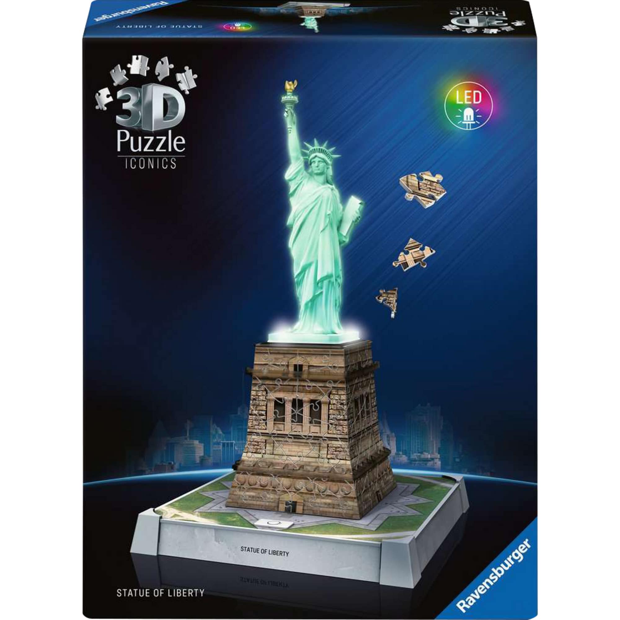 Ravensburger Puzzle 3D Puzzle Iconics: Freiheitsstatue - mit Licht - Bild 1
