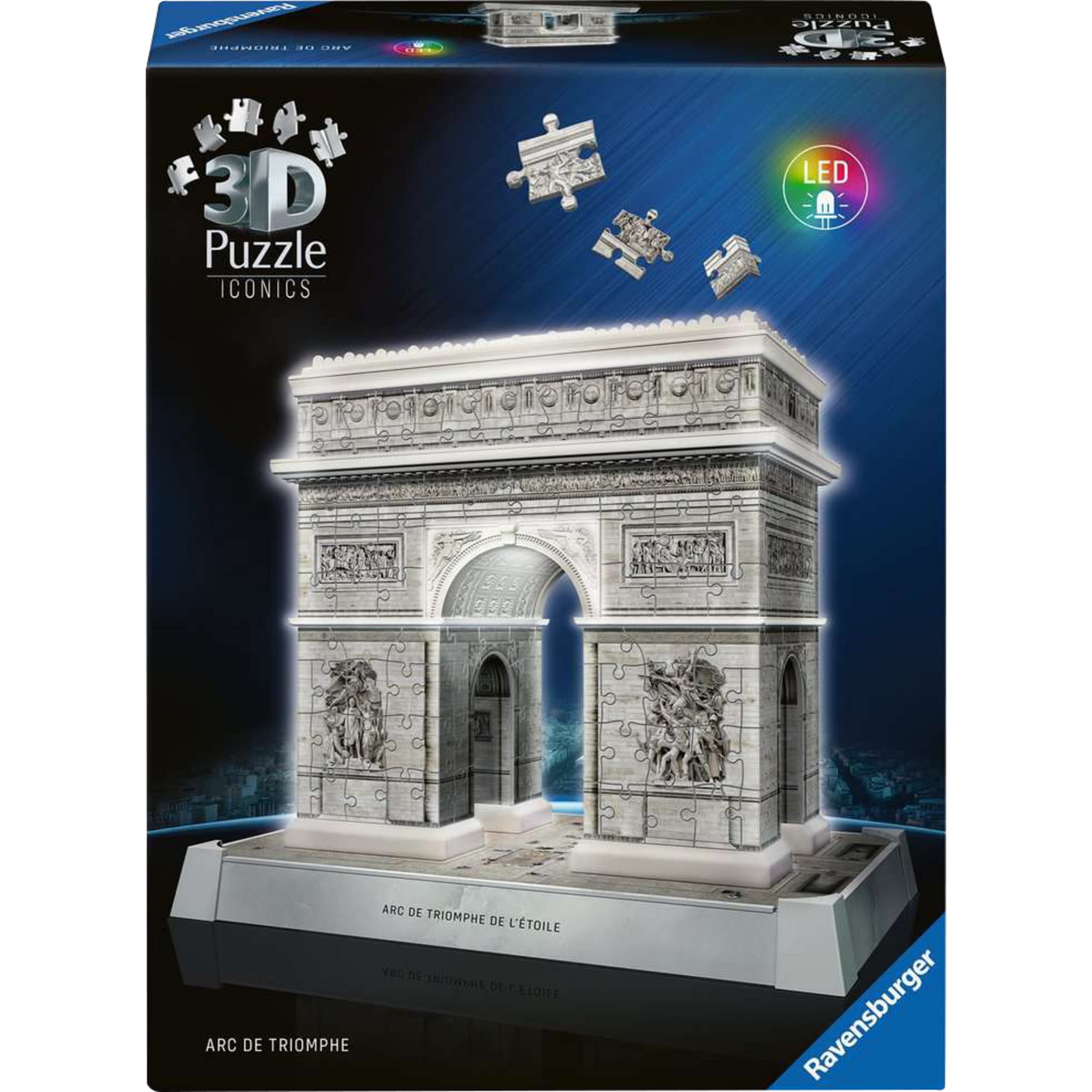 Ravensburger Puzzle 3D Puzzle Iconics: Triumphbogen Paris - mit Licht - Bild 1