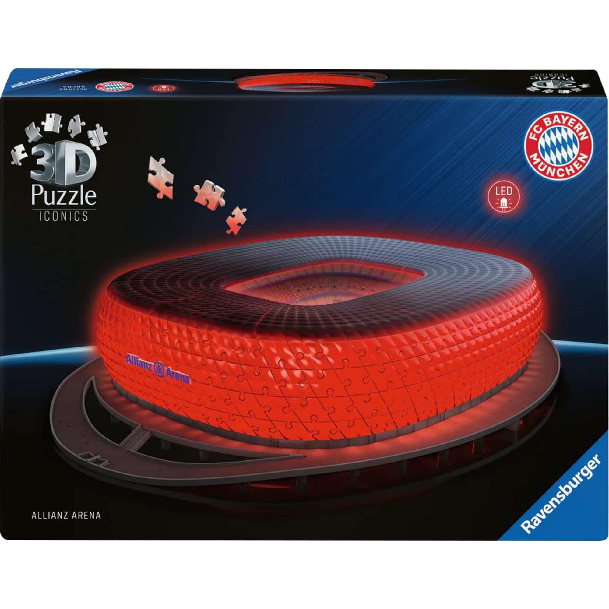 Ravensburger Puzzle 3D Puzzle Iconics: Allianz Arena - mit Licht - Bild 1