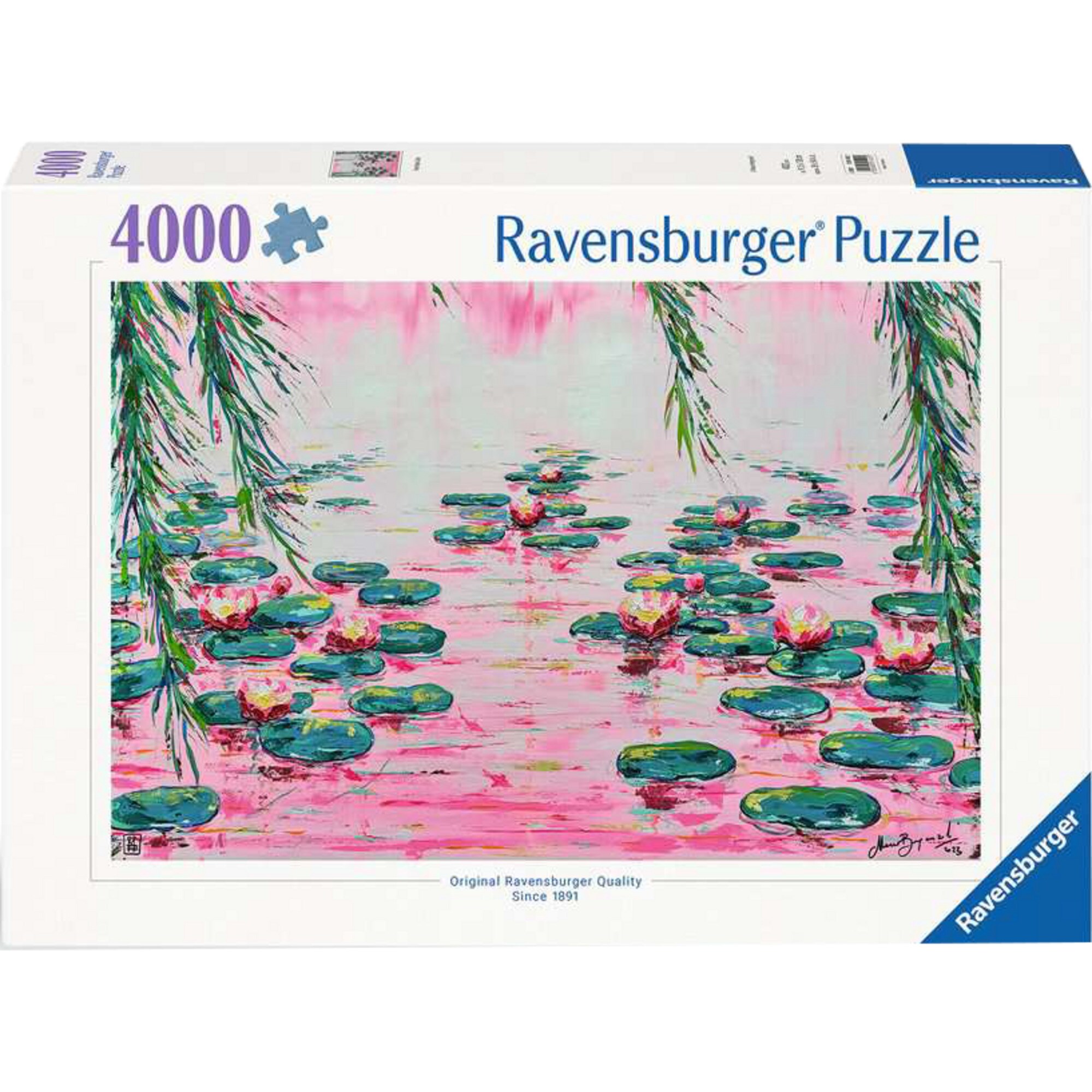 Ravensburger Puzzle Puzzle - Rosafarbene Seerosen von Mauro Bergonzoli - Bild 1