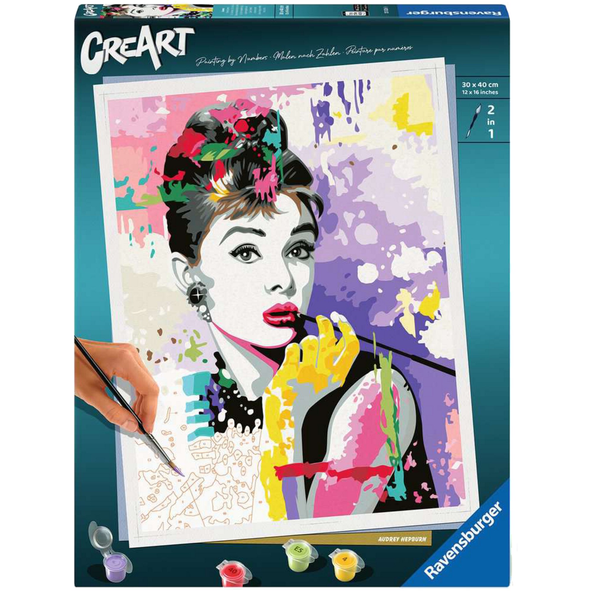 Ravensburger Malen CreArt Premium - Audrey Hepburn - Bild 1
