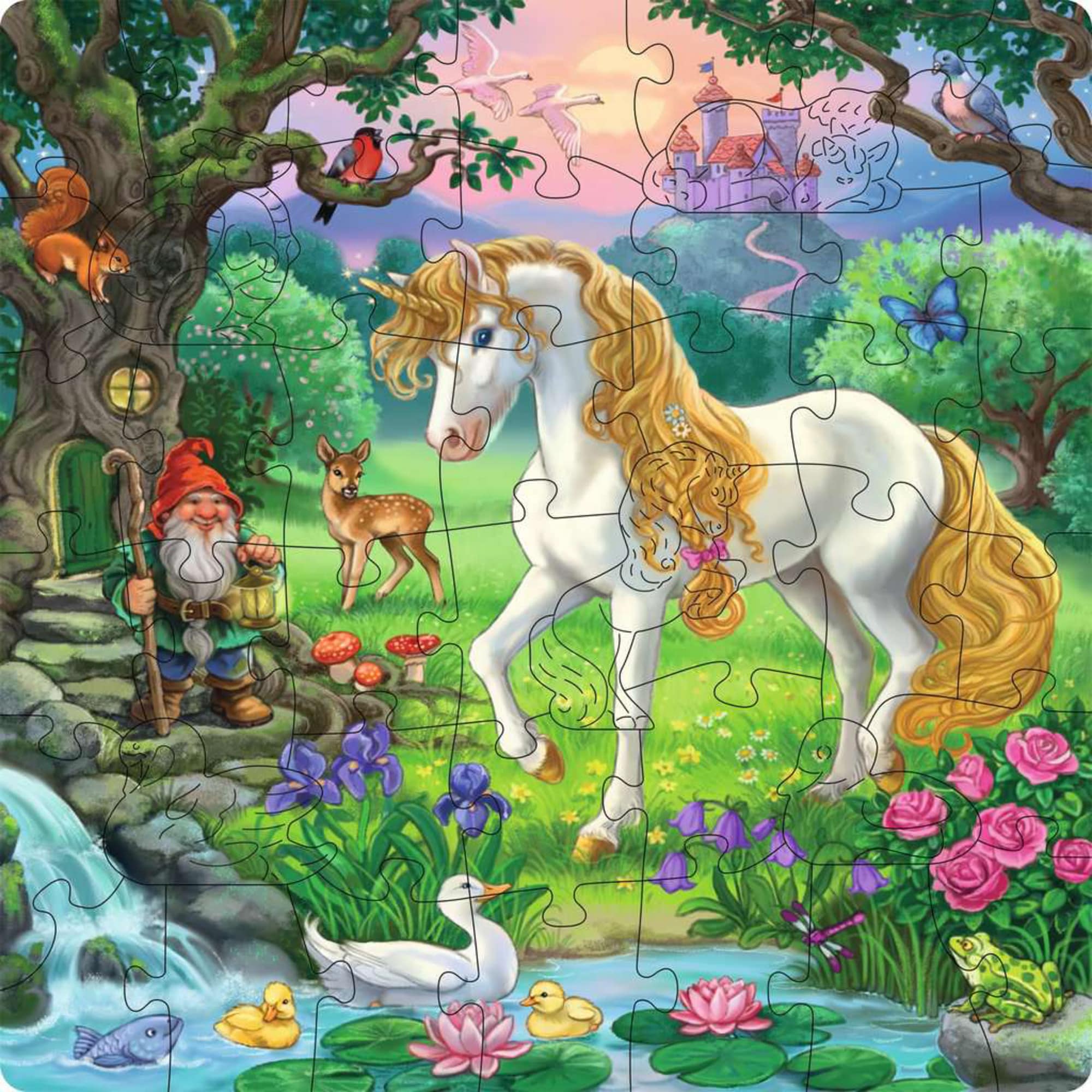 Ravensburger Puzzle Wooden Puzzles Kids - M&auml;rchenhaftes Einhorn - Bild 1