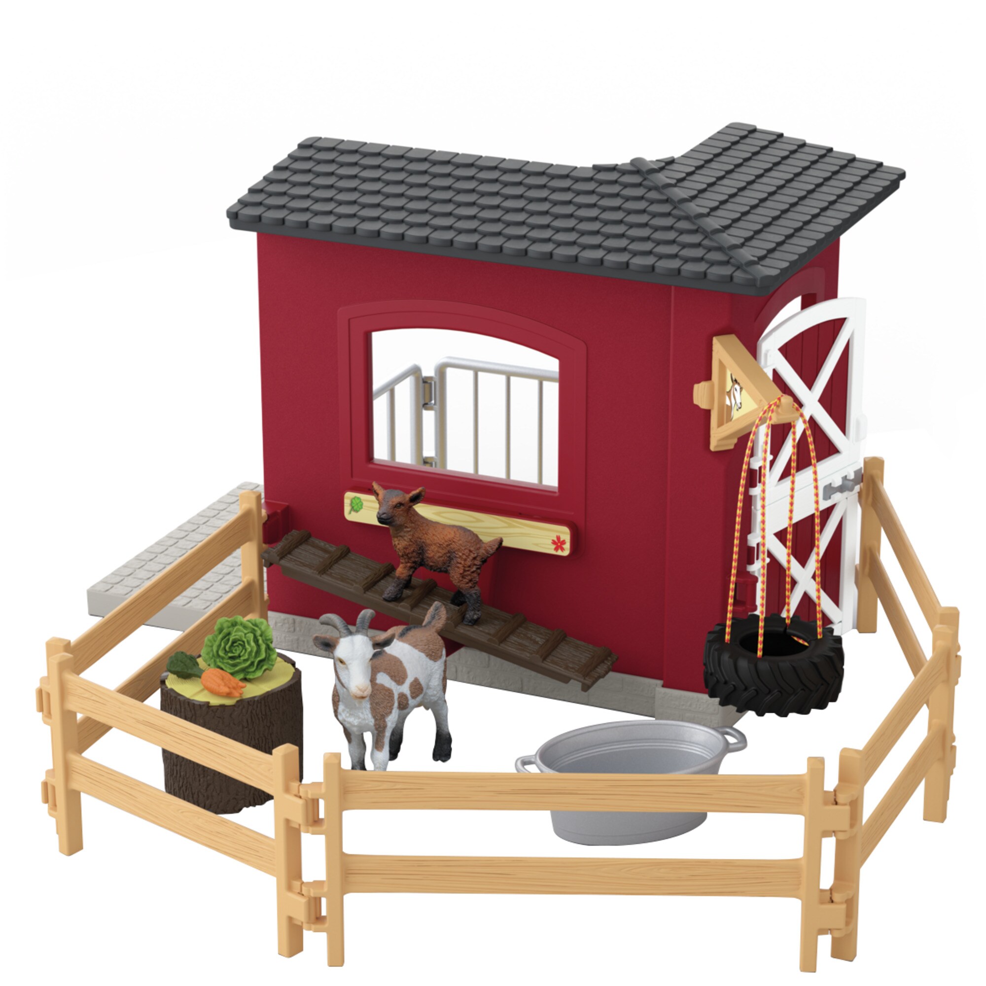 Schleich Spielgeb&auml;ude Farm World Ziegenstall - Bild 1