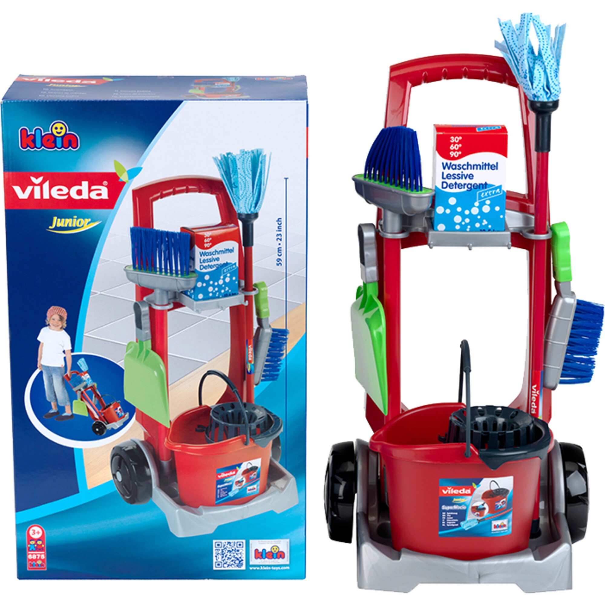 Theo Klein Kinderhaushaltsger&auml;t Vileda - Putzwagen - Bild 1