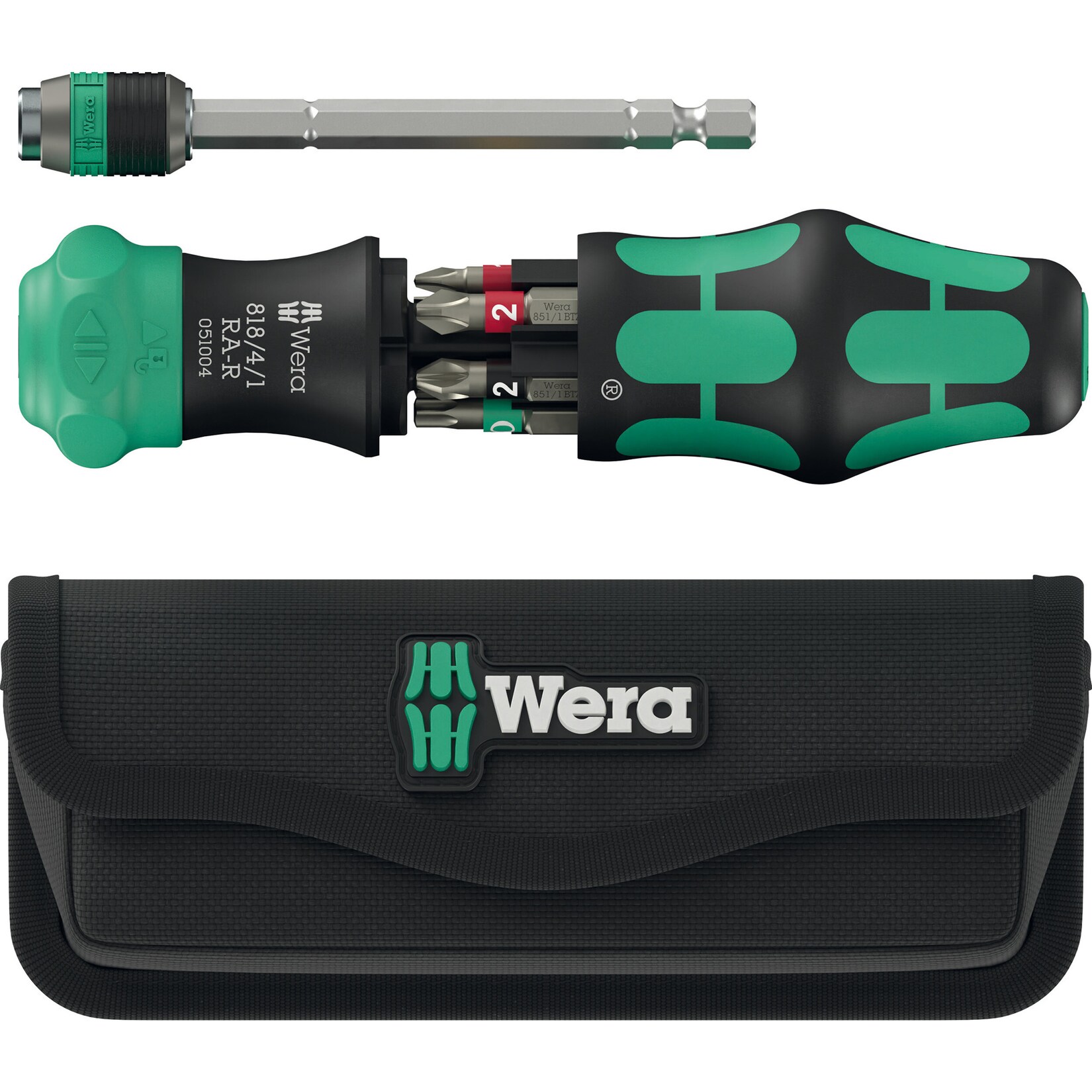 Wera Bit-Satz Kraftform Kompakt 20 RA-R mit Tasche | 04013288234001