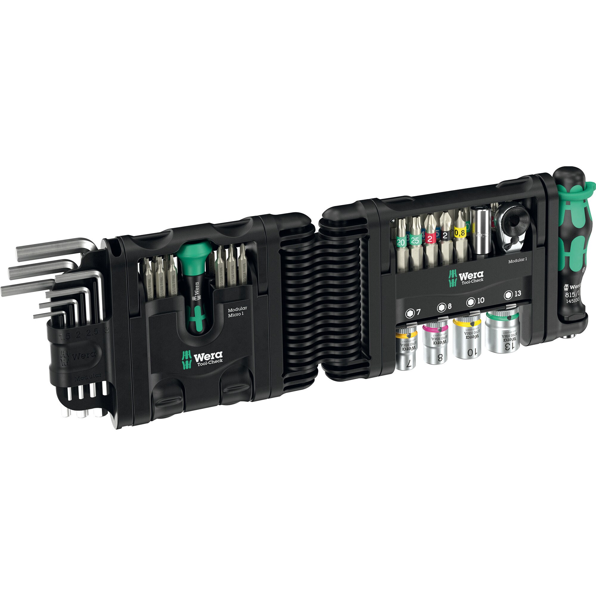 Wera Bit-Satz Tool-Check Modular Set 1, mit 3 Werkzeugmodulen - Bild 1