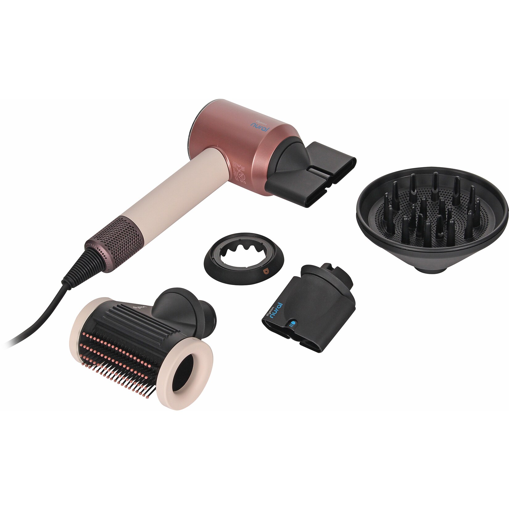 Dyson Haartrockner Supersonic Nural Straight + Wavy Ceramic Pink/Roségold | 05025155118245