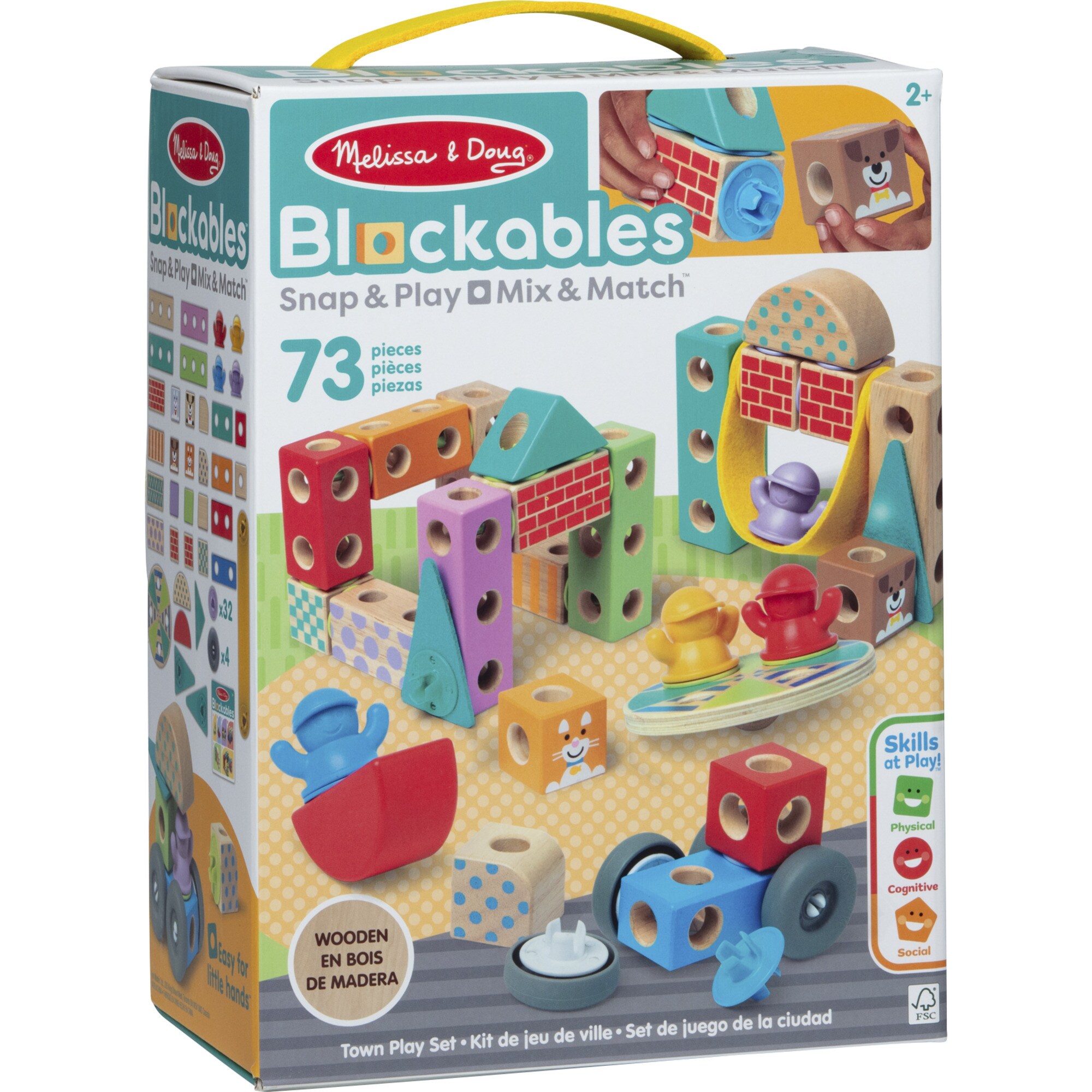 Hatchimals Konstruktionsspielzeug Melissa & Doug - Blockables Stadt Spielset - Bild 1