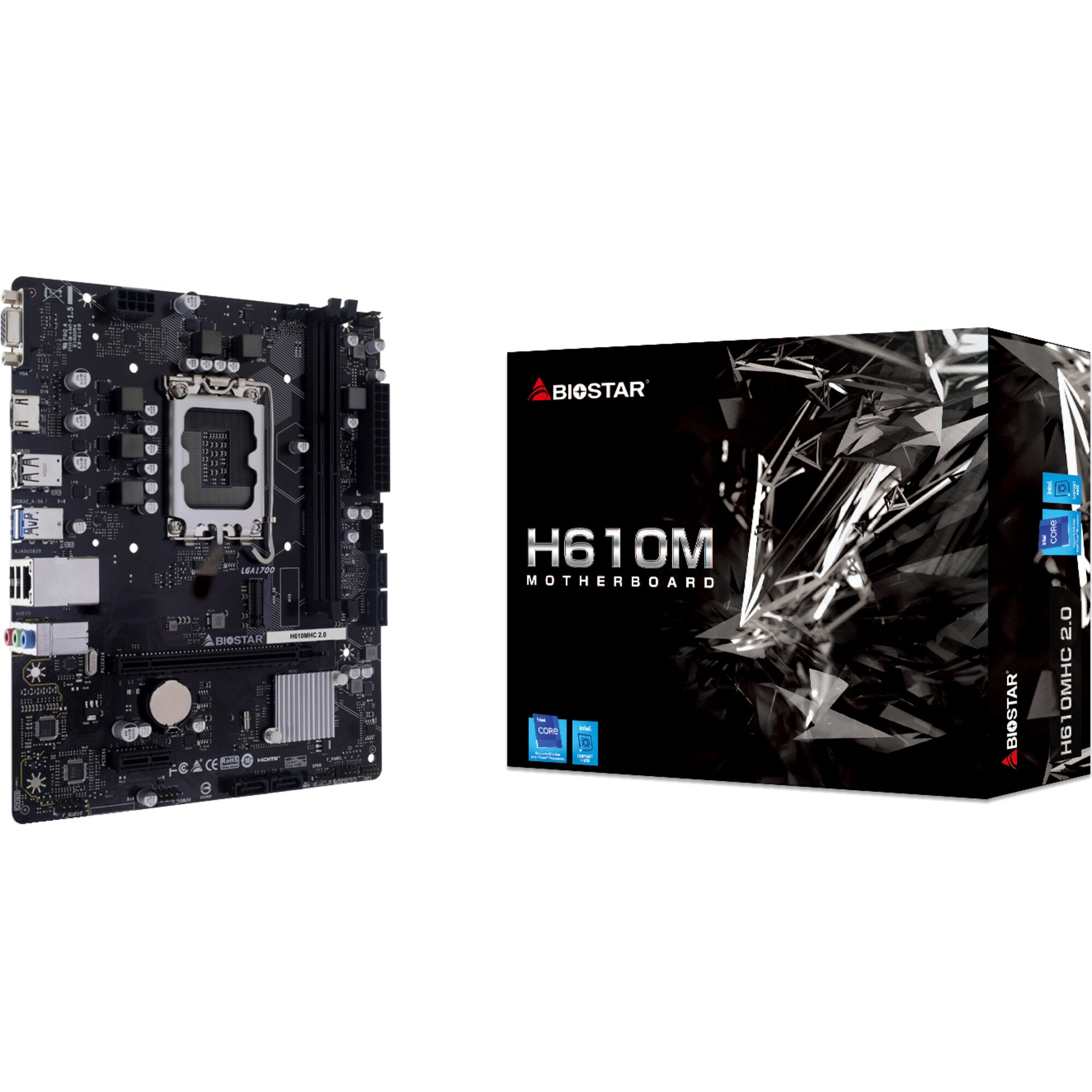 Biostar Mainboard H610MHC 2.0 - Bild 1