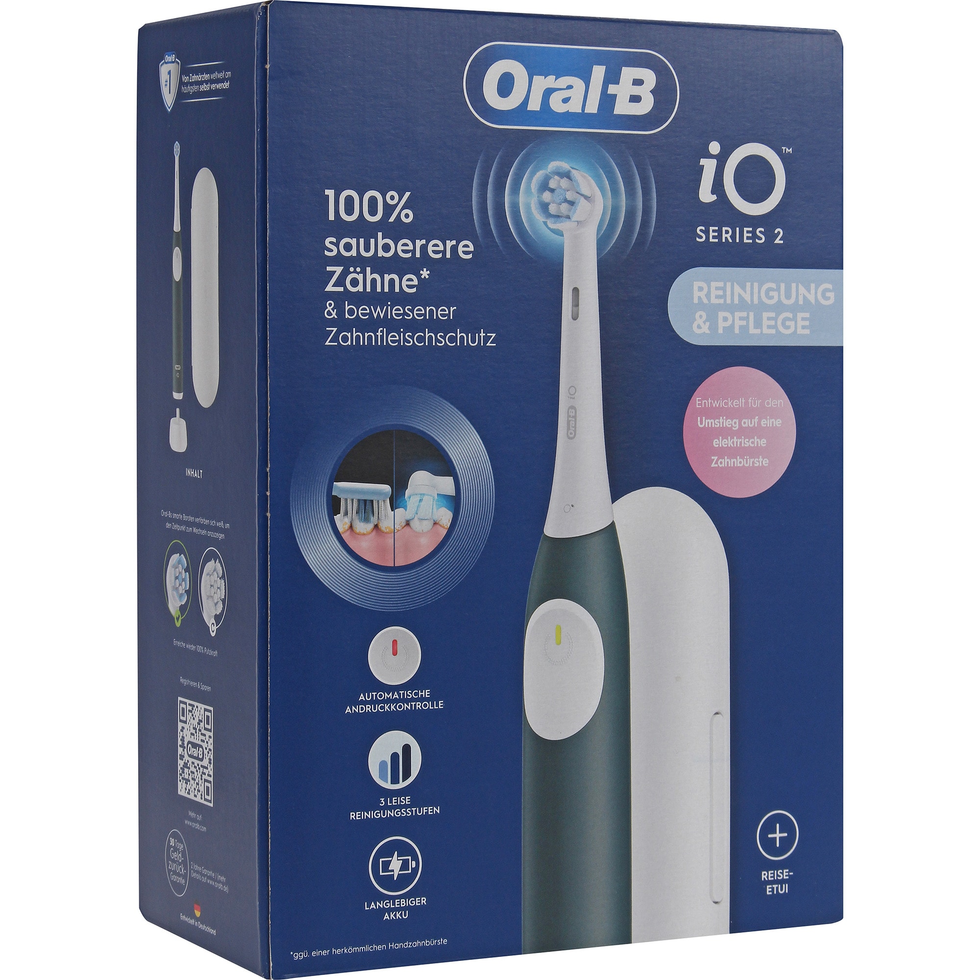 Oral-B Elektrische Zahnb&uuml;rste Oral-B iO Series 2 mit Reiseetui Forest Green - Bild 1