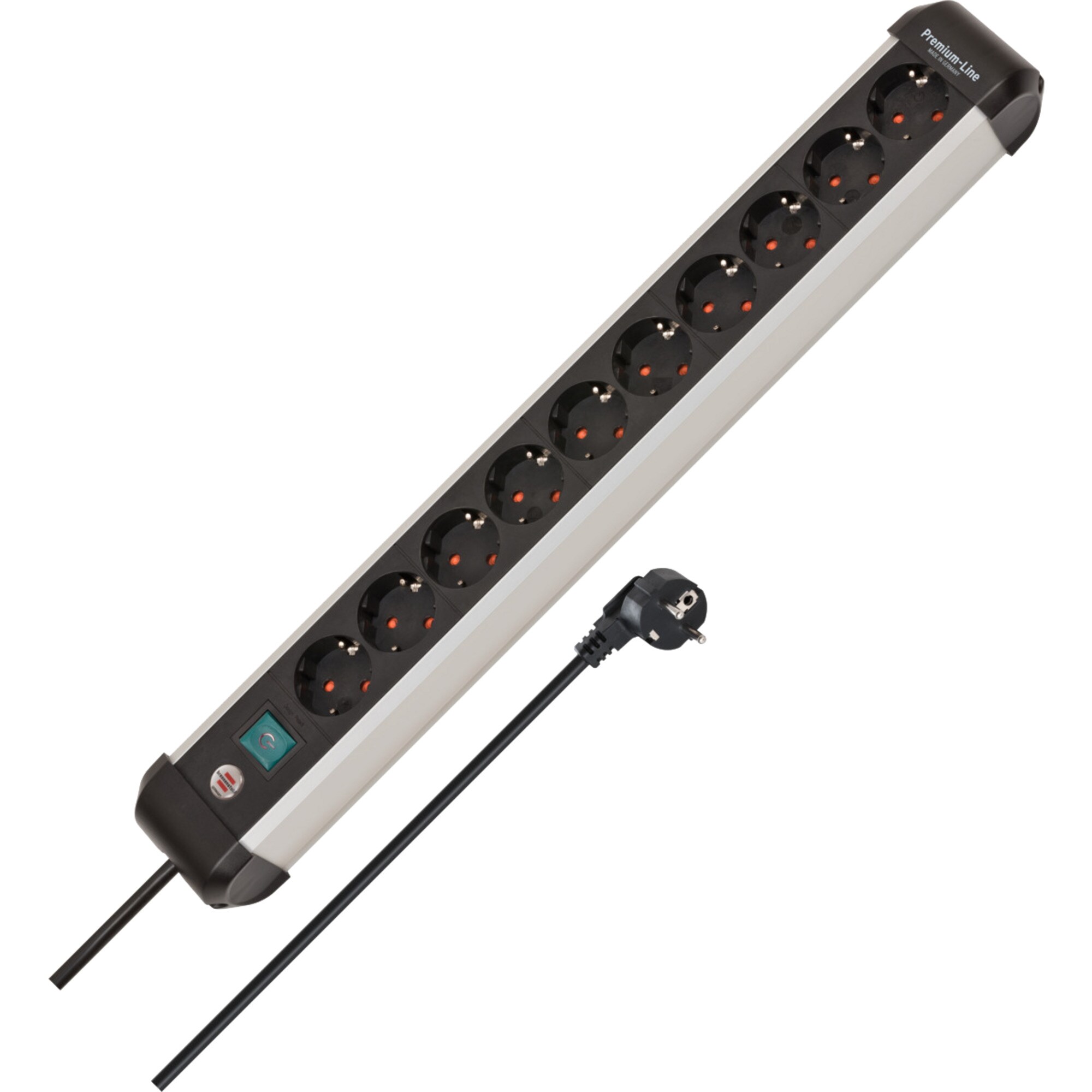 Brennenstuhl Steckdosenleiste Premium-Alu-Line Steckdosenleiste 10-fach - Bild 1