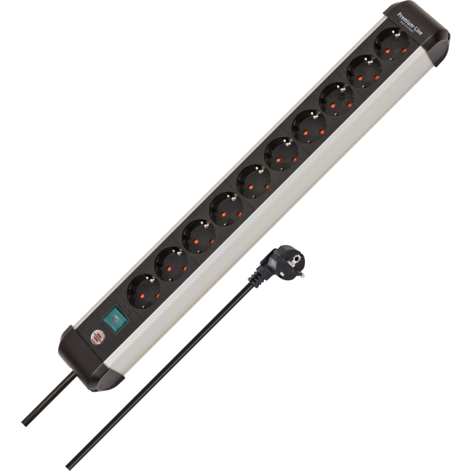 Brennenstuhl Steckdosenleiste Premium-Alu-Line Steckdosenleiste 10-fach | 04007123677412