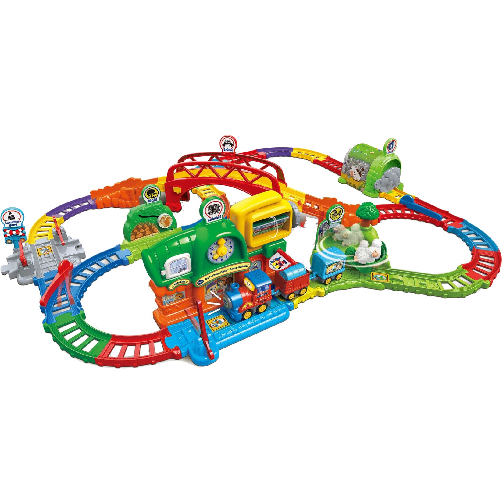 Vtech Spielgebäude Tut Tut Baby Flitzer – Bunter Bahnhof | 03417765835049